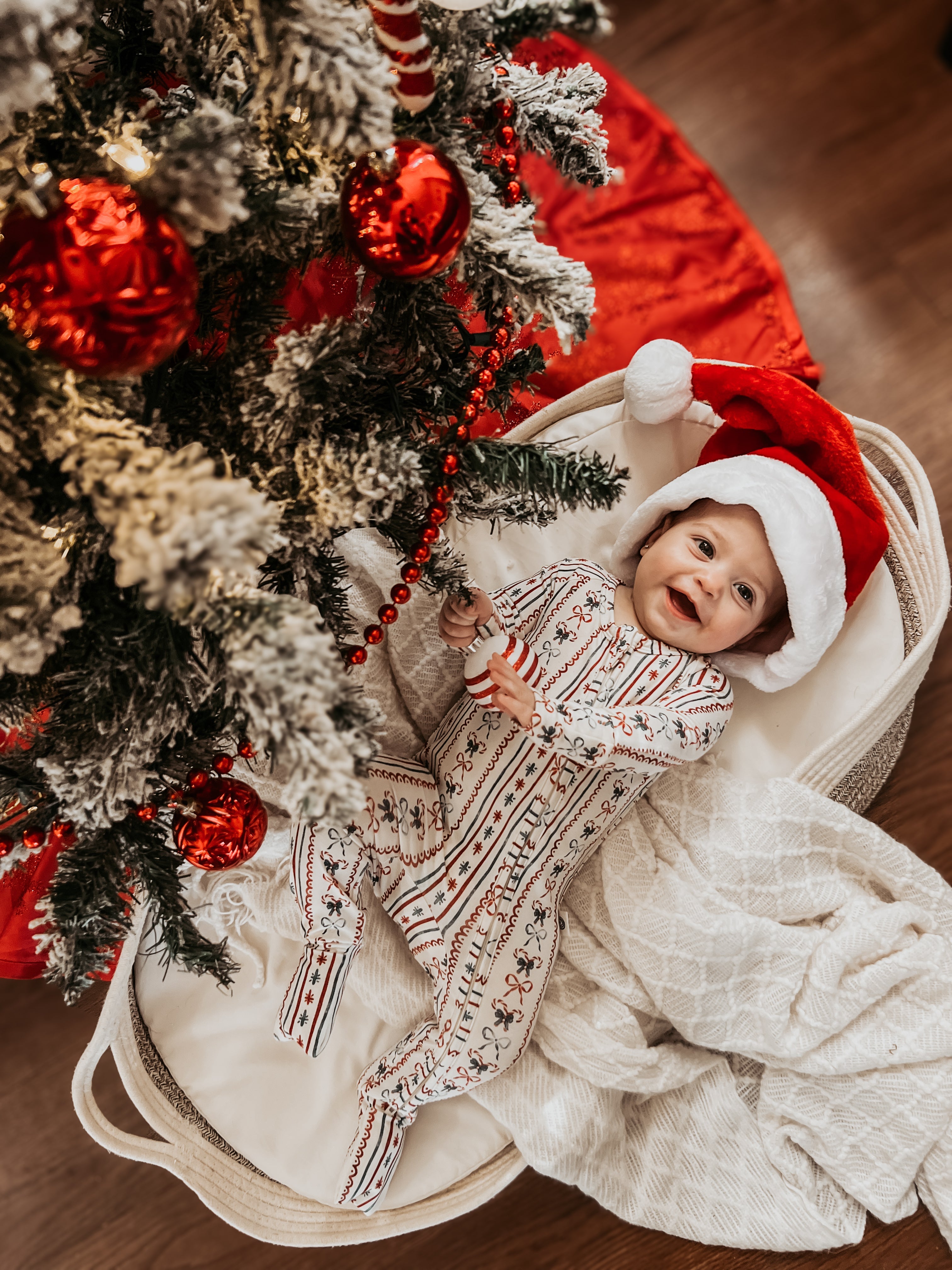 Candy Cane Lane Bamboo Zippy Pajamas