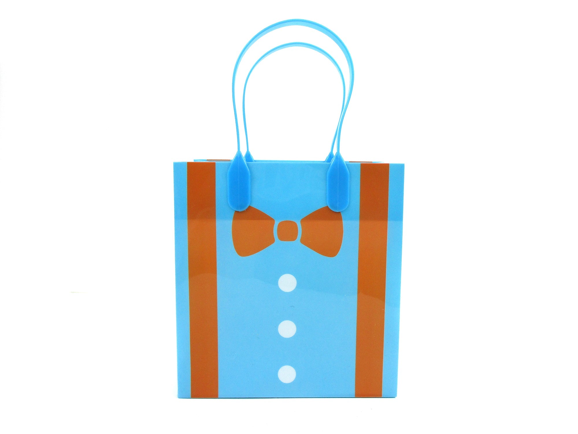 Orange Bow Tie Suspenders Party Favor Bags Treat Bags - Set Of 6 Or 12