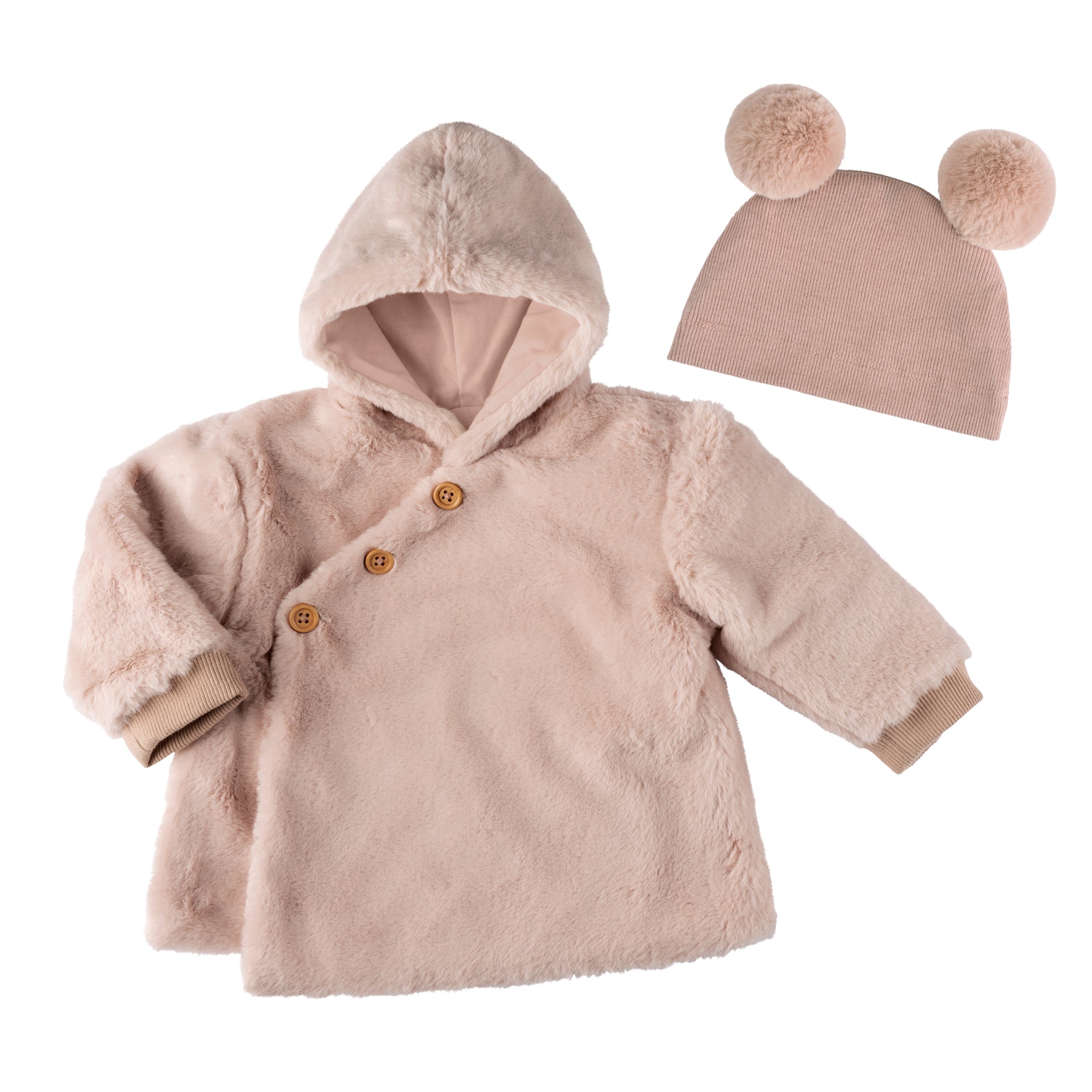 Faux Fur Jacket - Hat Subject To Availability