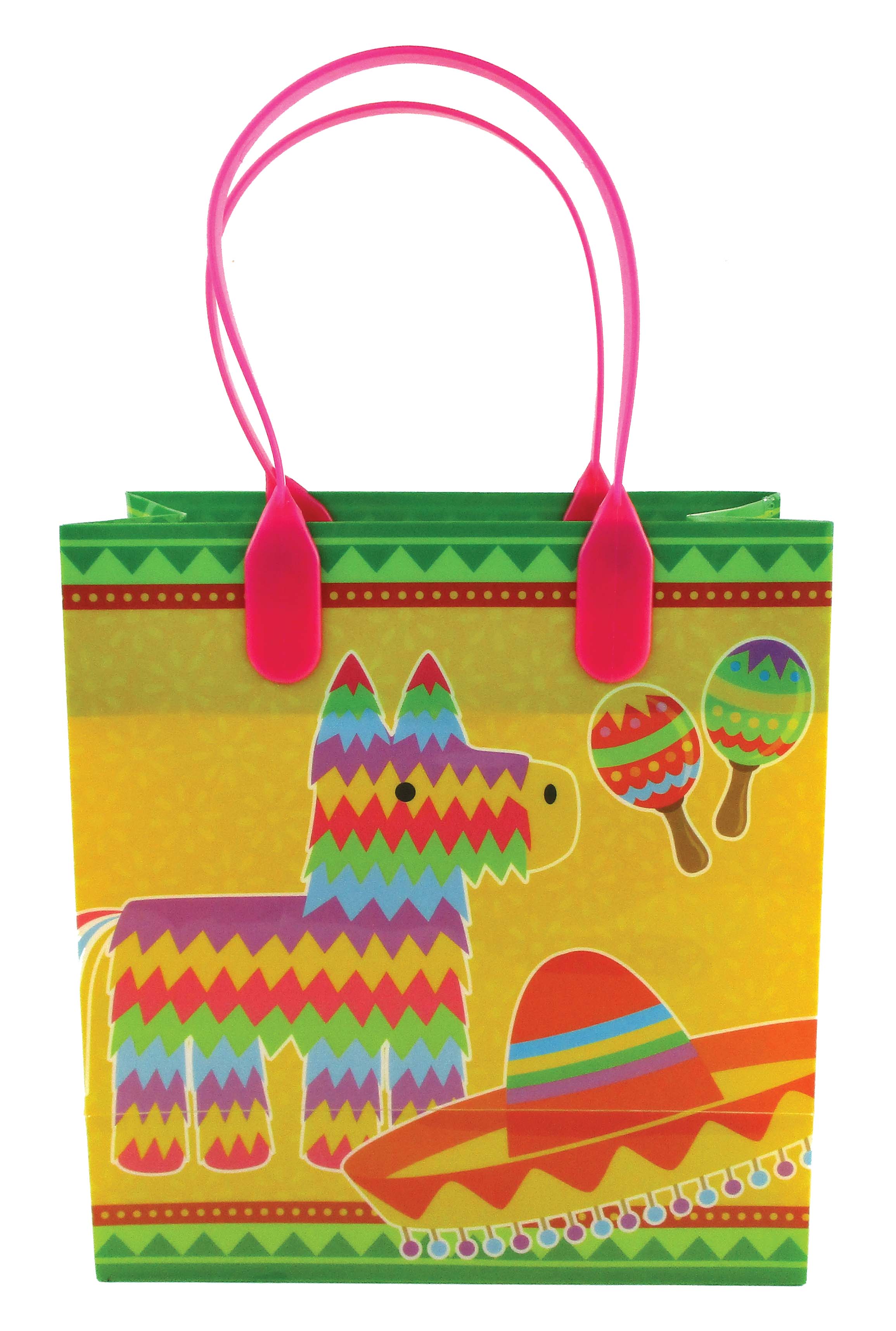 Fiesta Themed Party Favor Bags Treat Bags - Set Of 6 Or 12