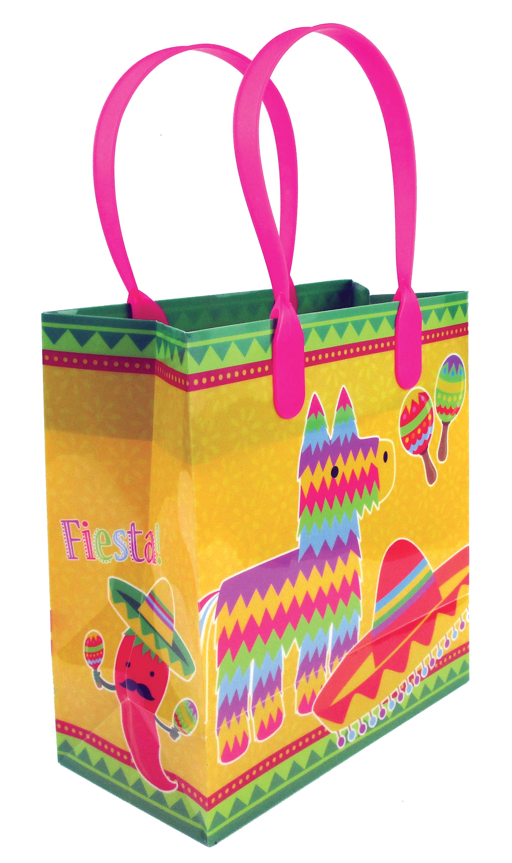 Fiesta Themed Party Favor Bags Treat Bags - Set Of 6 Or 12