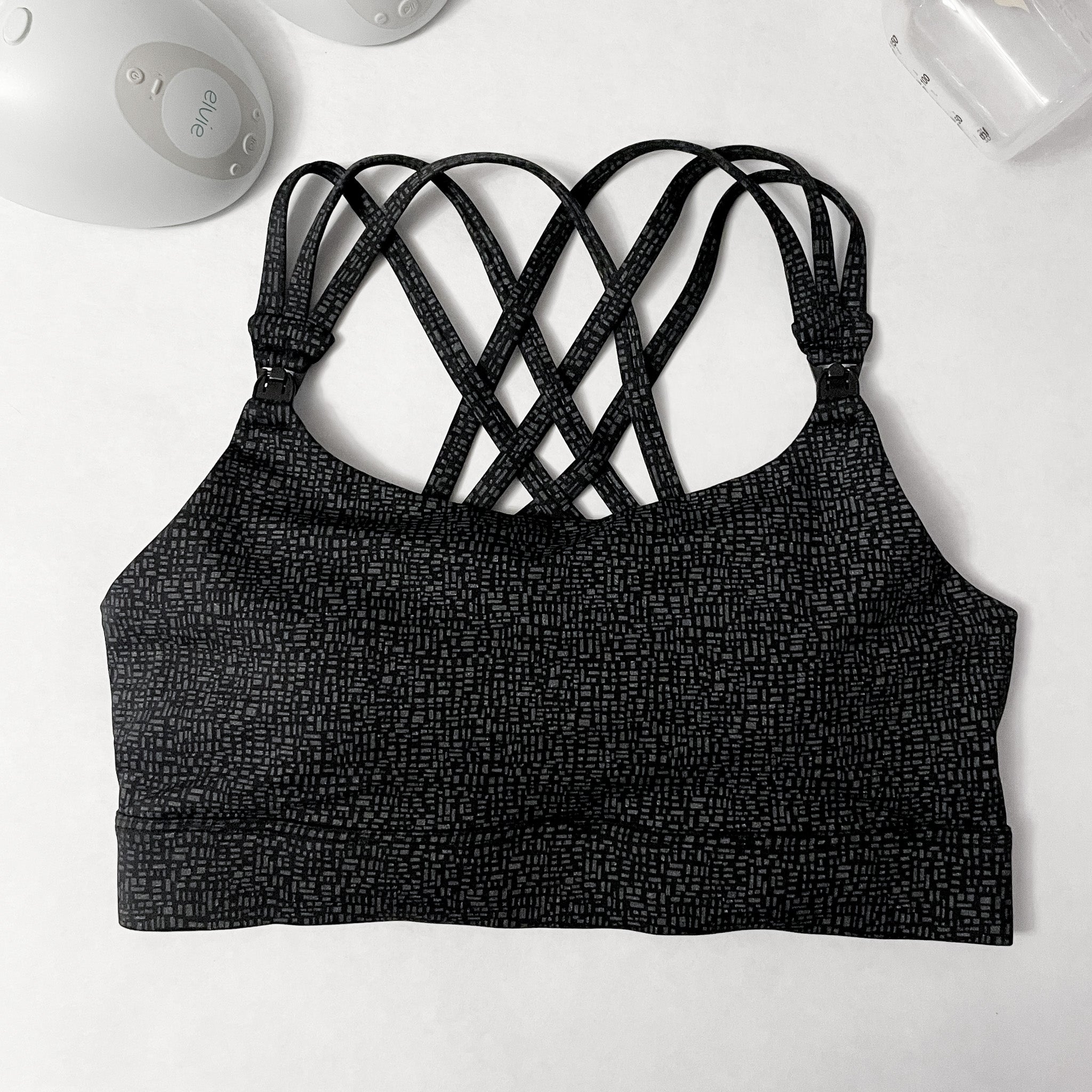 Chloé 4 Running Nursing & Pumping Sports Bra (black Shimmer)