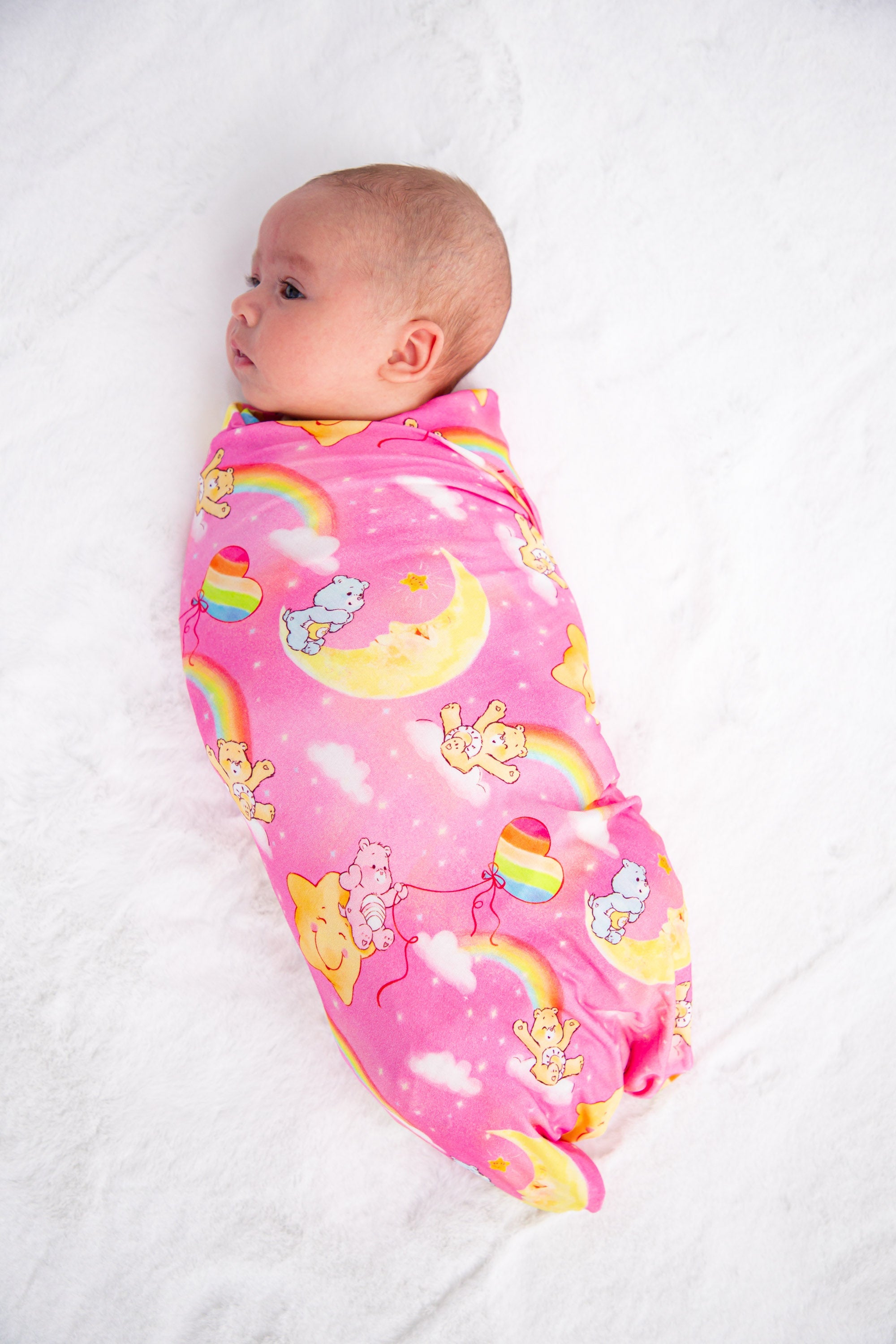 Care Bears Baby™ Pink Stars Swaddle Blanket