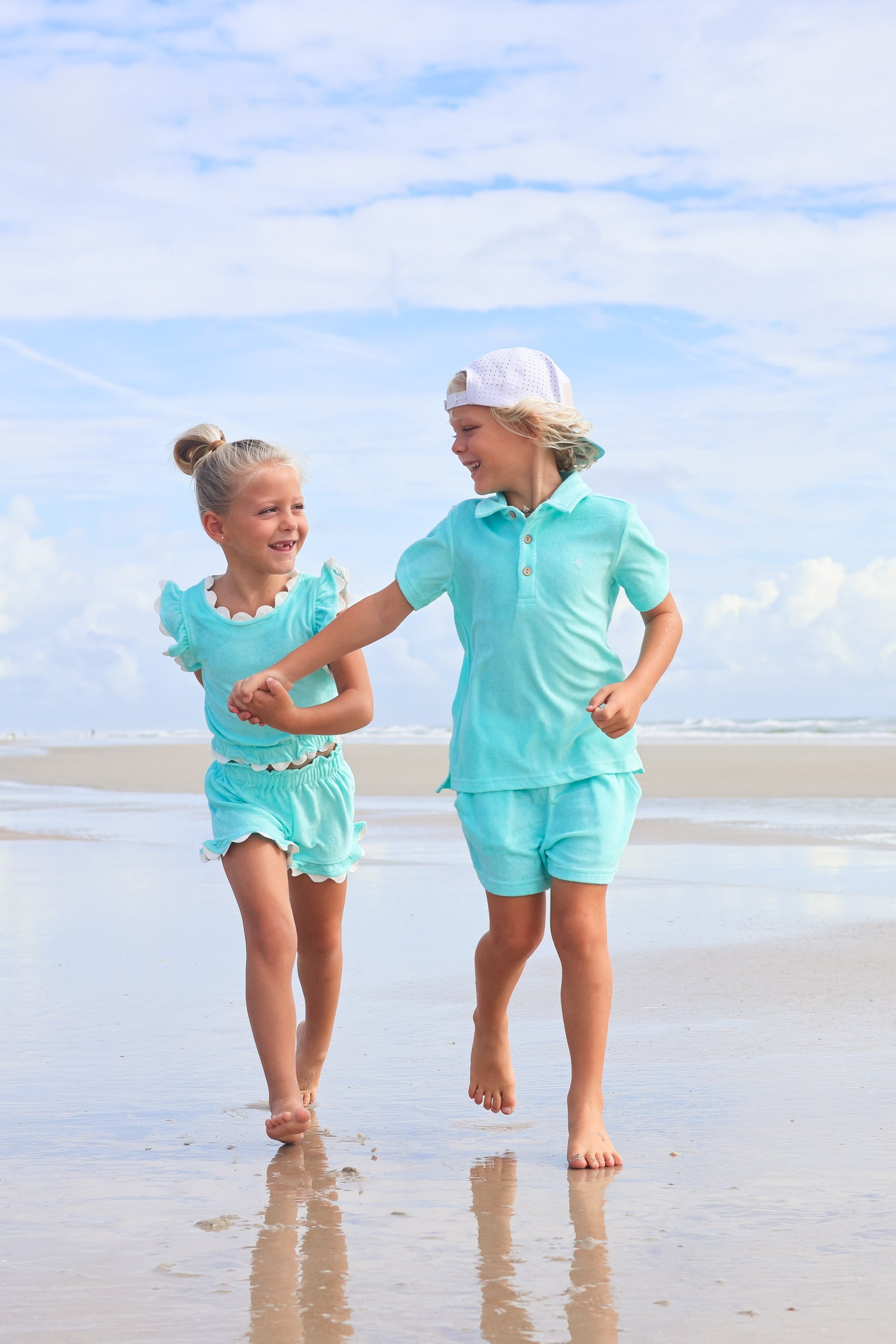 Cotton Candy Blue Terry Set