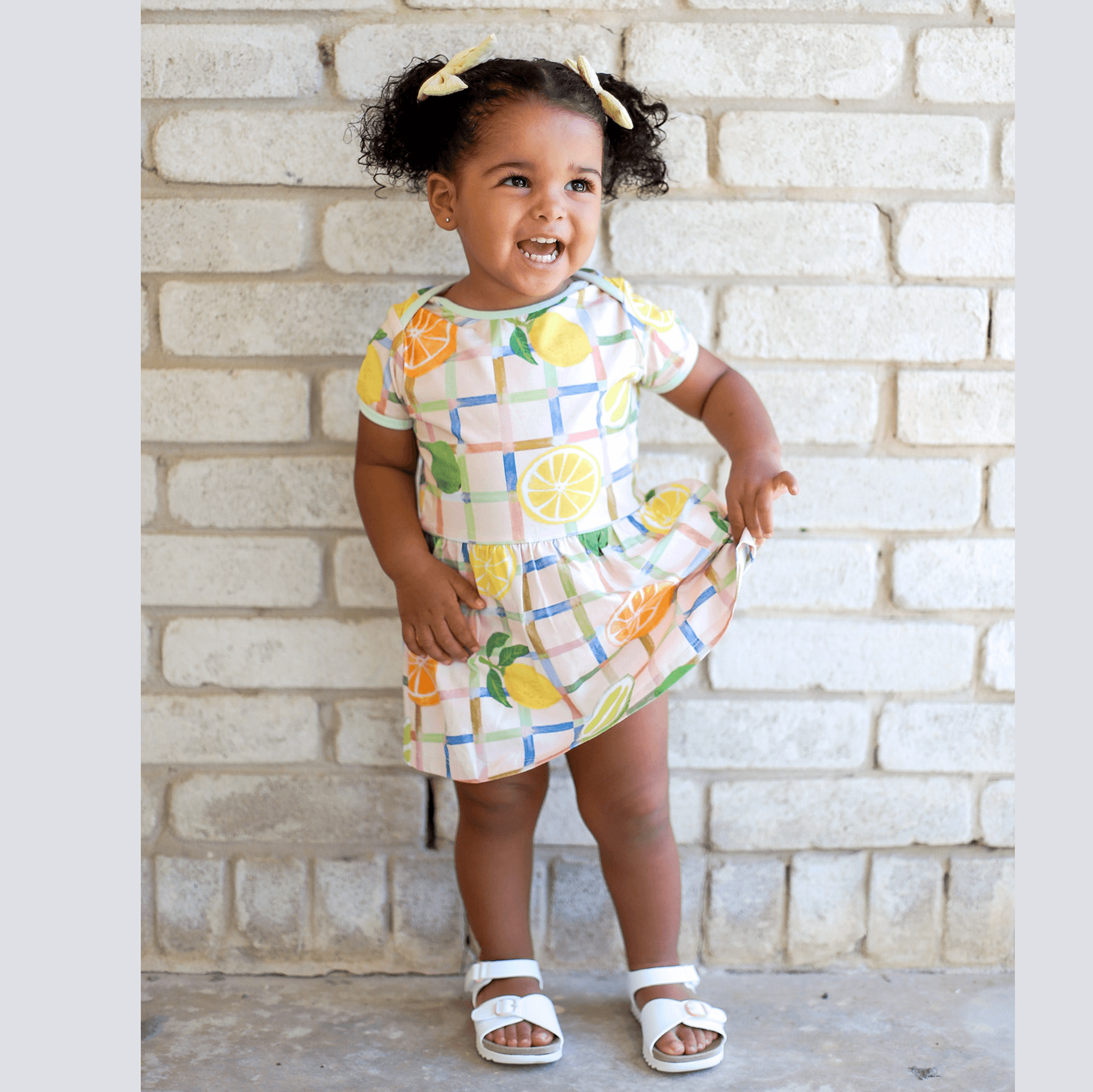 Charlie Baby Onesie Dress | Citrus
