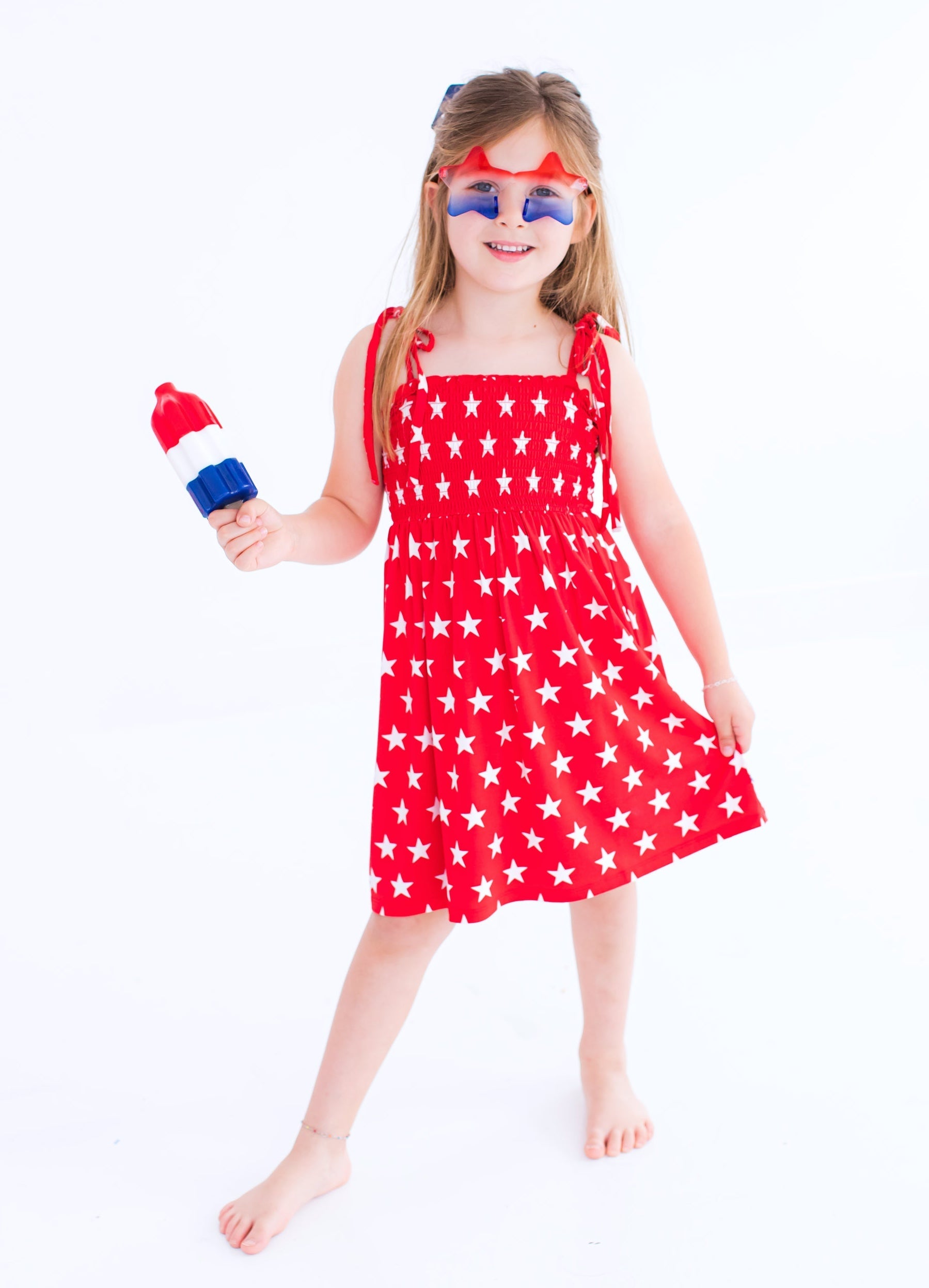 Star Smocked Birdie Dress