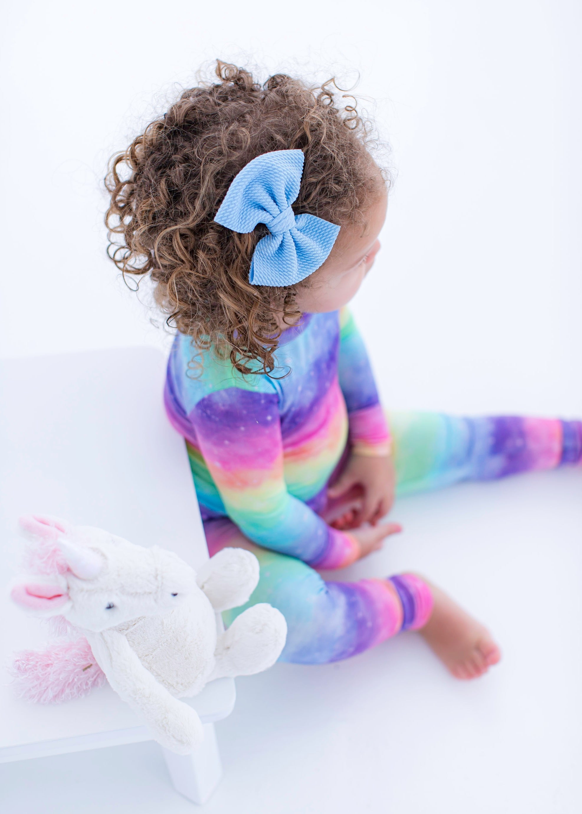 Periwinkle Clippy Bow Set