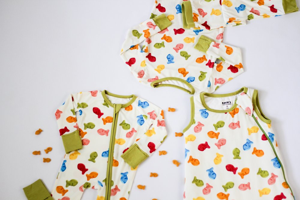 My First Snack Sleep Sack | Cozy Zip-up Baby Wearable Blanket |