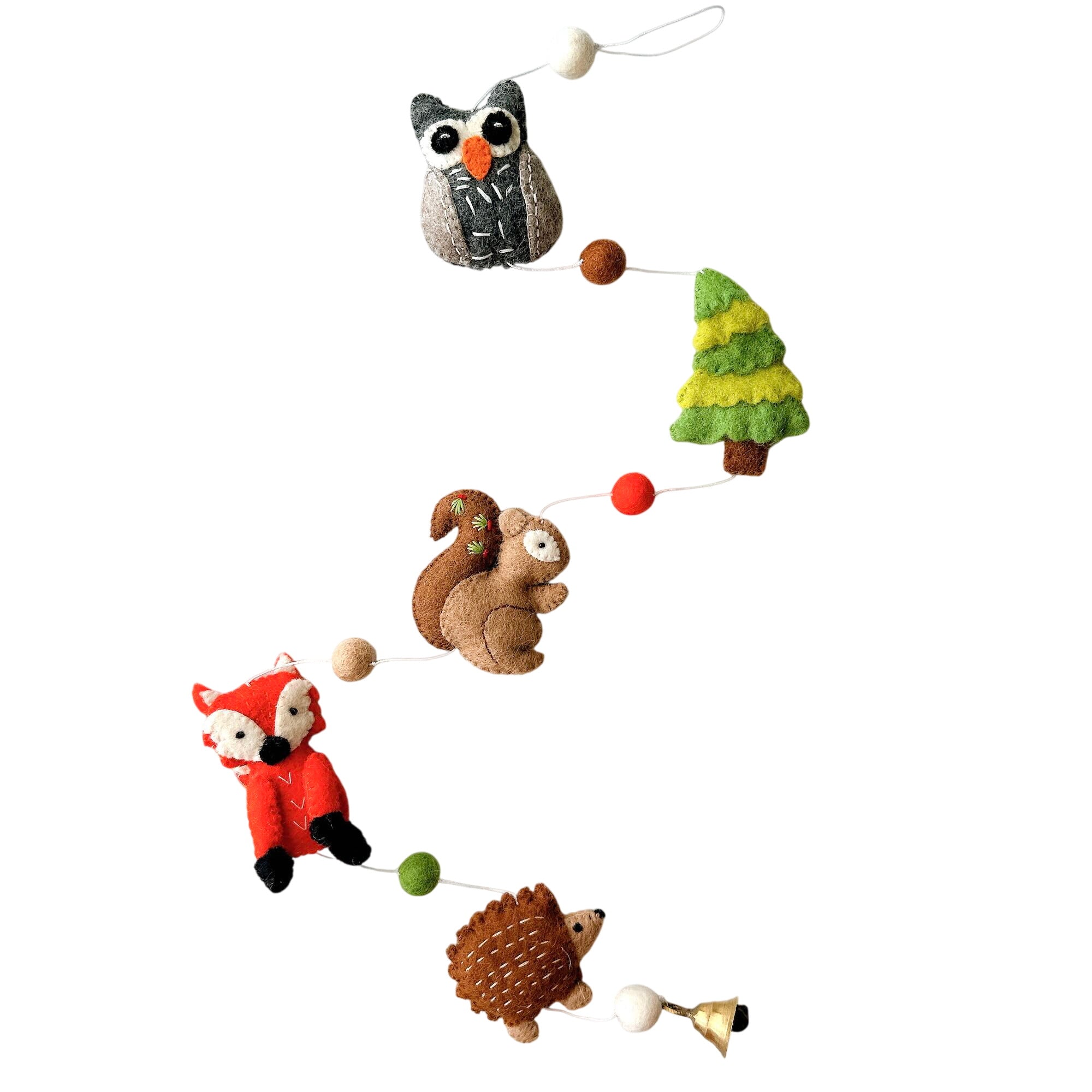Felt Forest Animal Garland