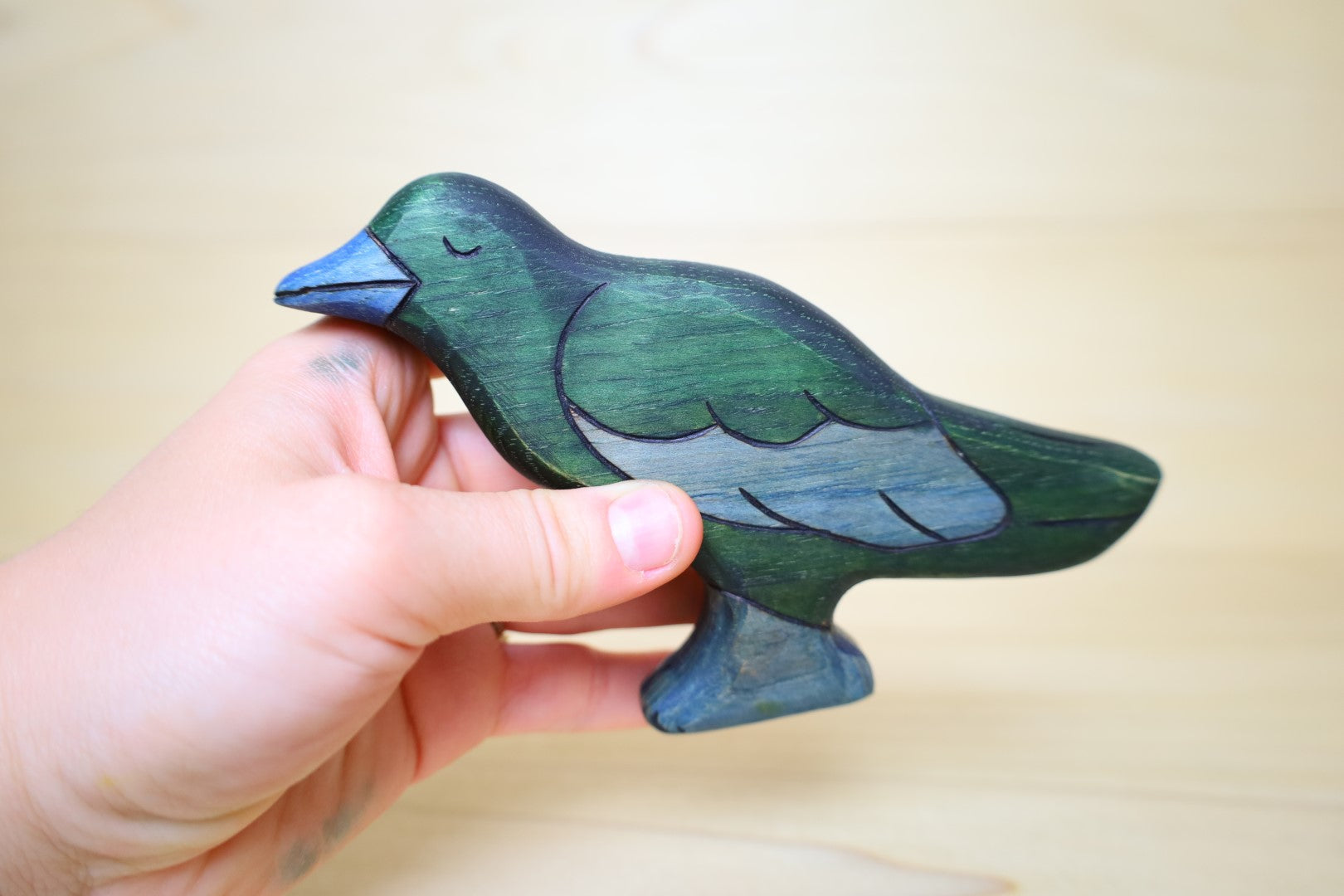 Wooden Raven Toy