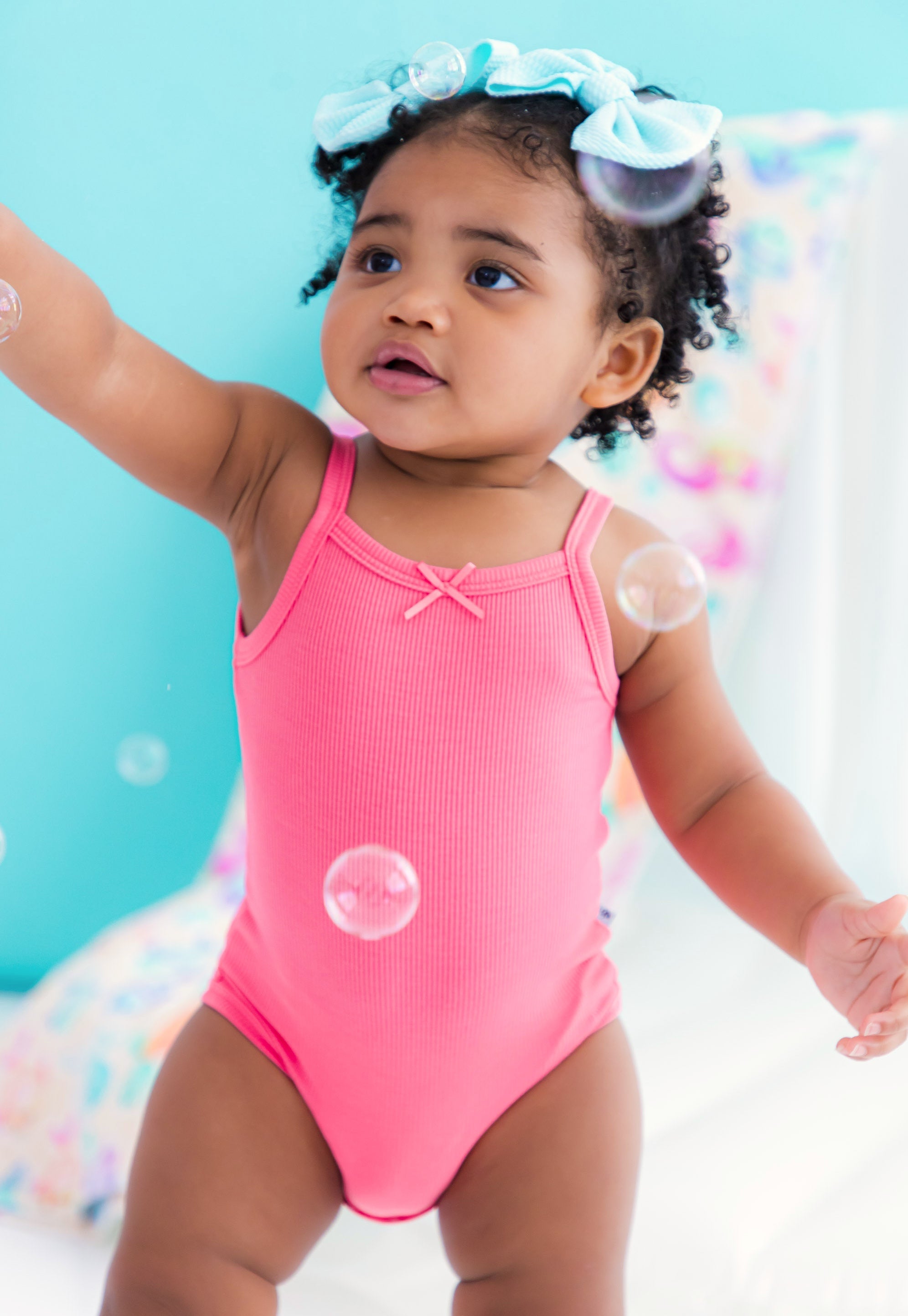 Strawberry Ribbed Bodysuit Tank