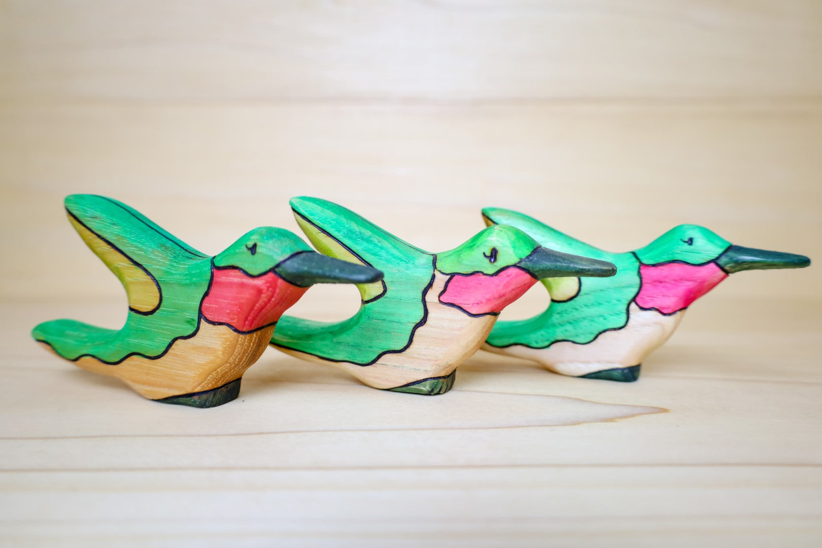 Wooden Hummingbird Toy