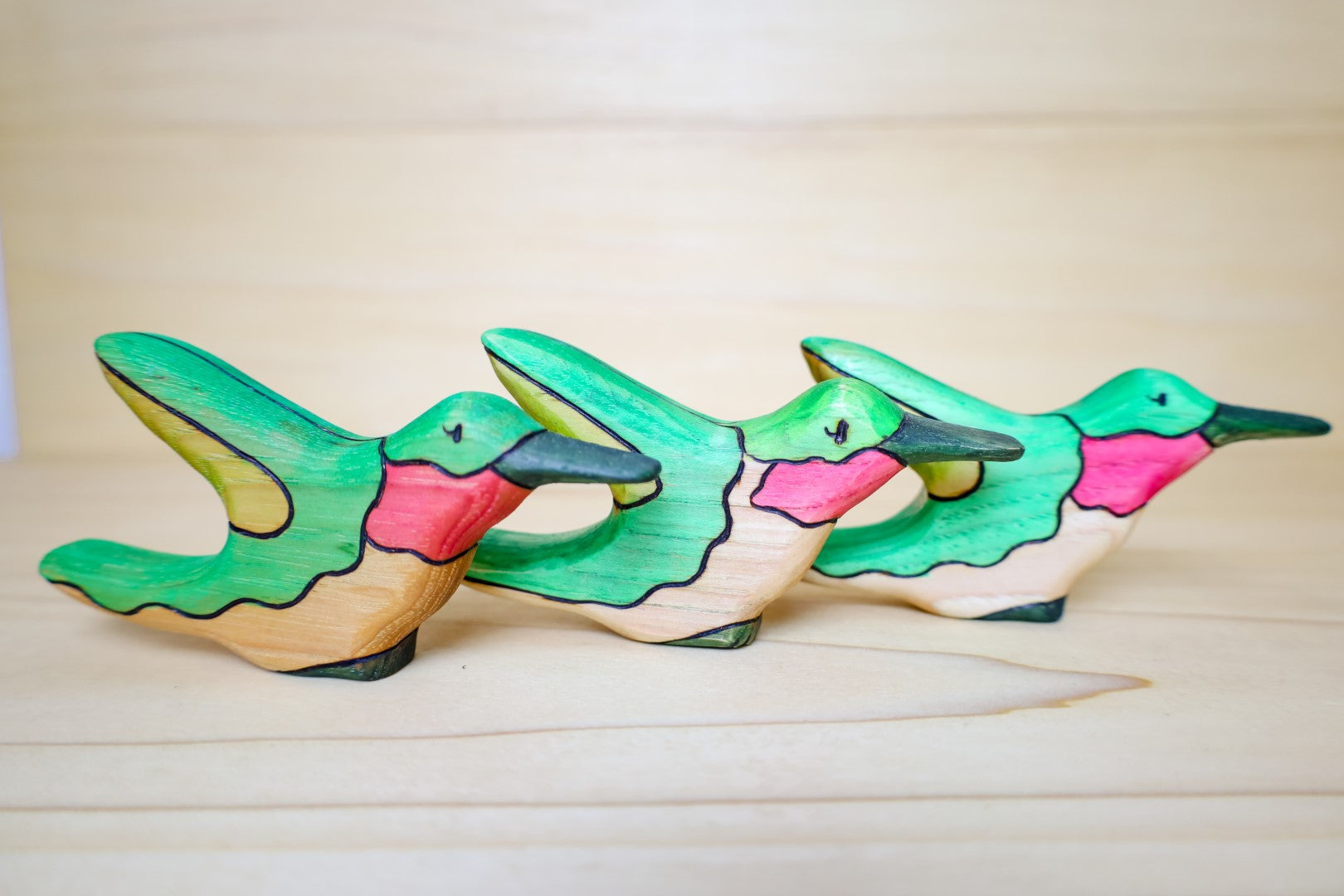 Wooden Hummingbird Toy