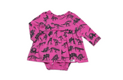 Long Sleeve Bubble Romper In Dino