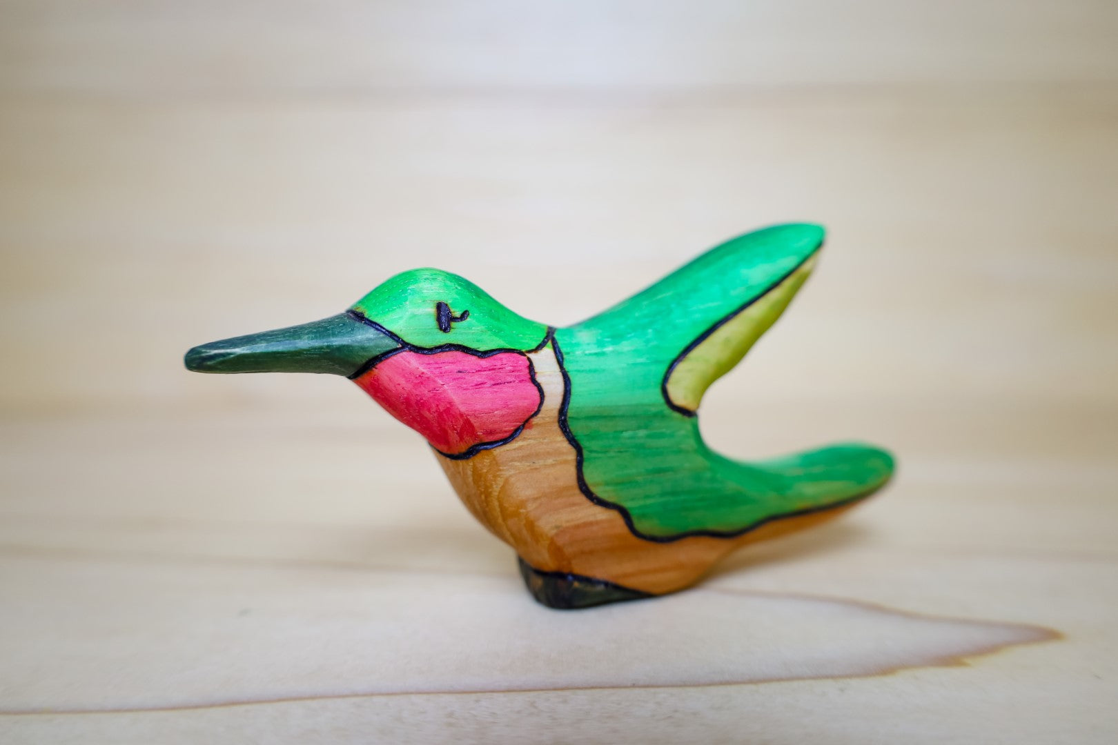 Wooden Hummingbird Toy