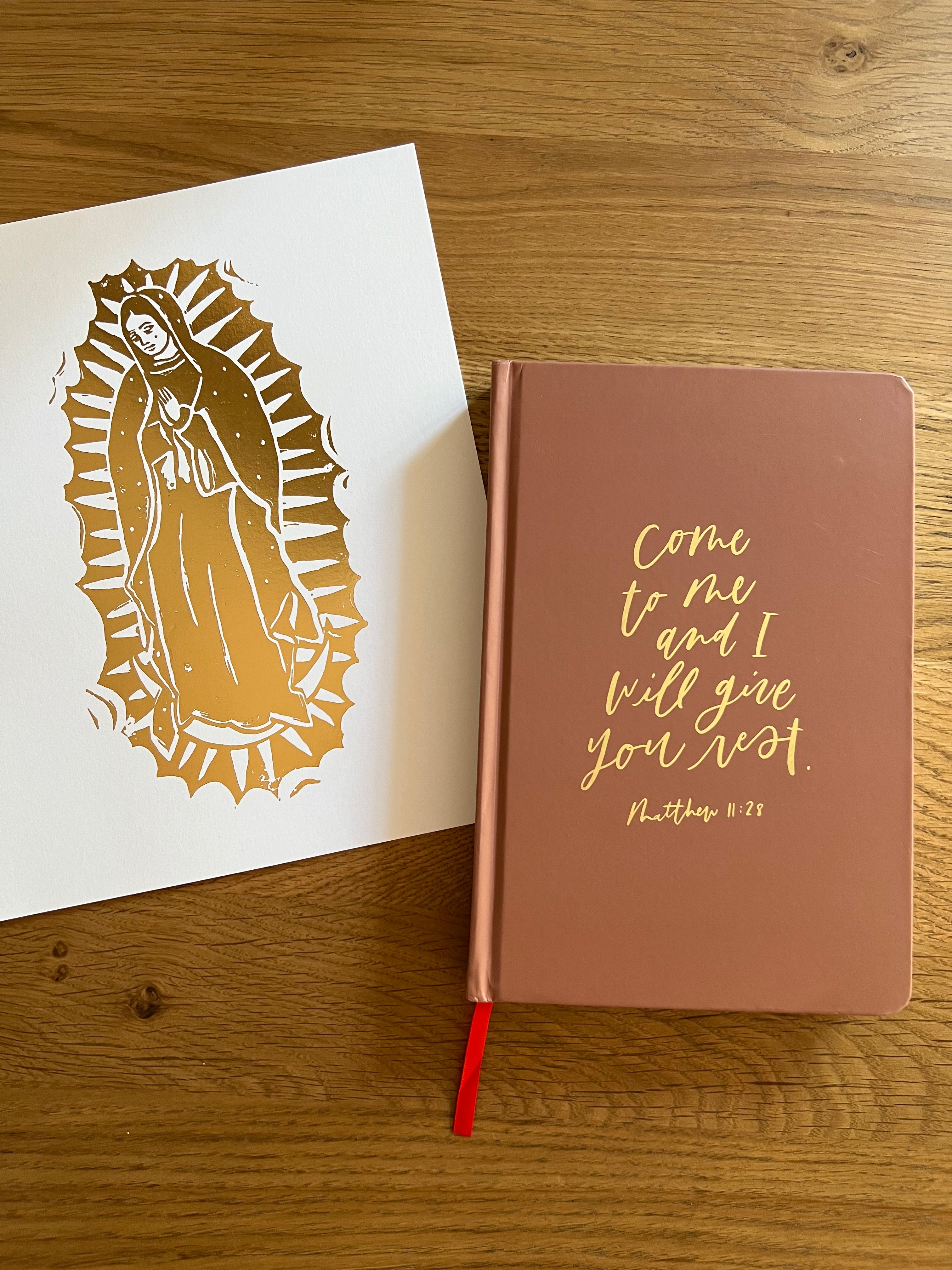 Our Lady Of Guadalupe 8x10 Gold Leaf Print