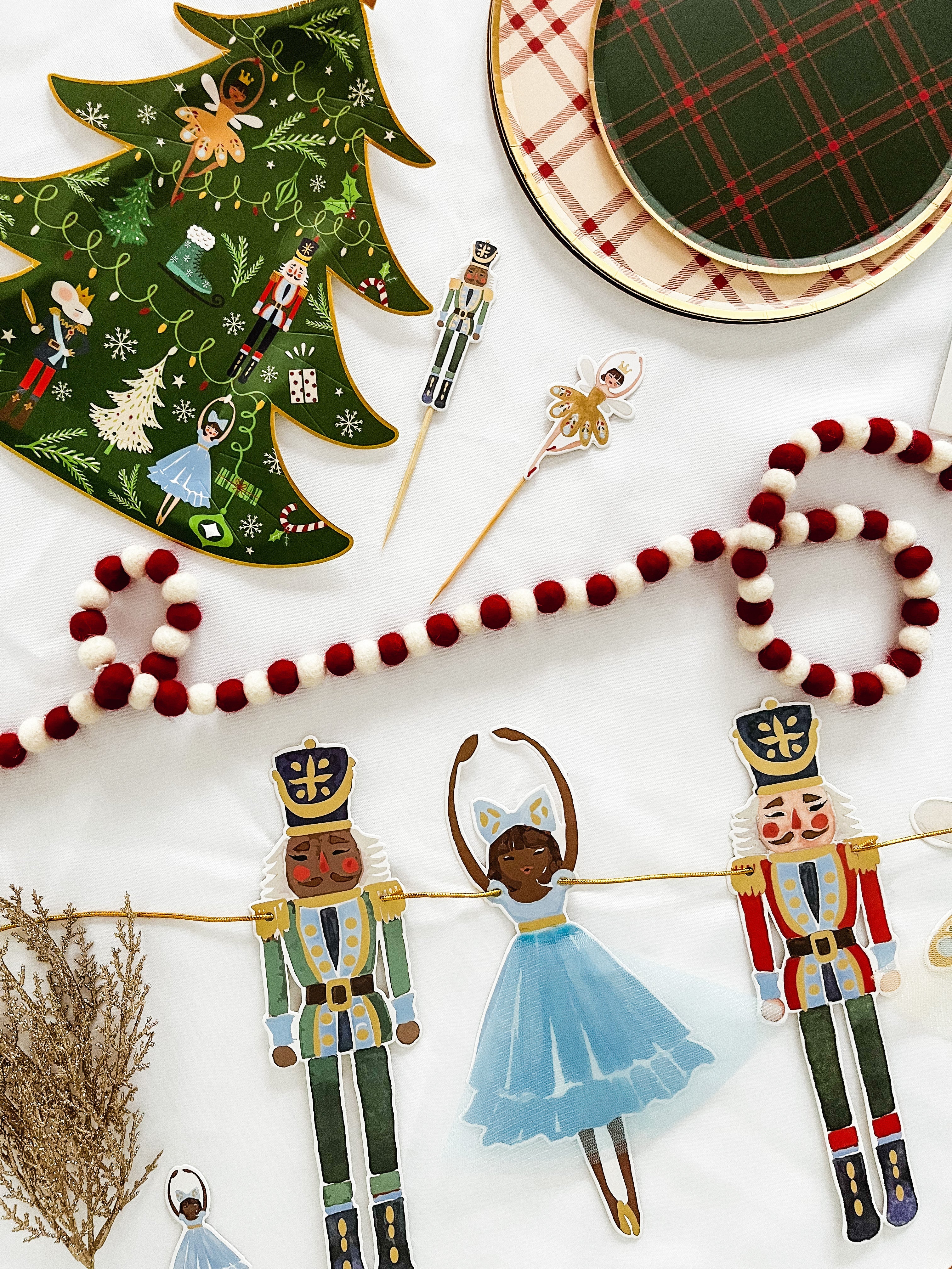 Nutcracker Christmas Cupcake Toppers