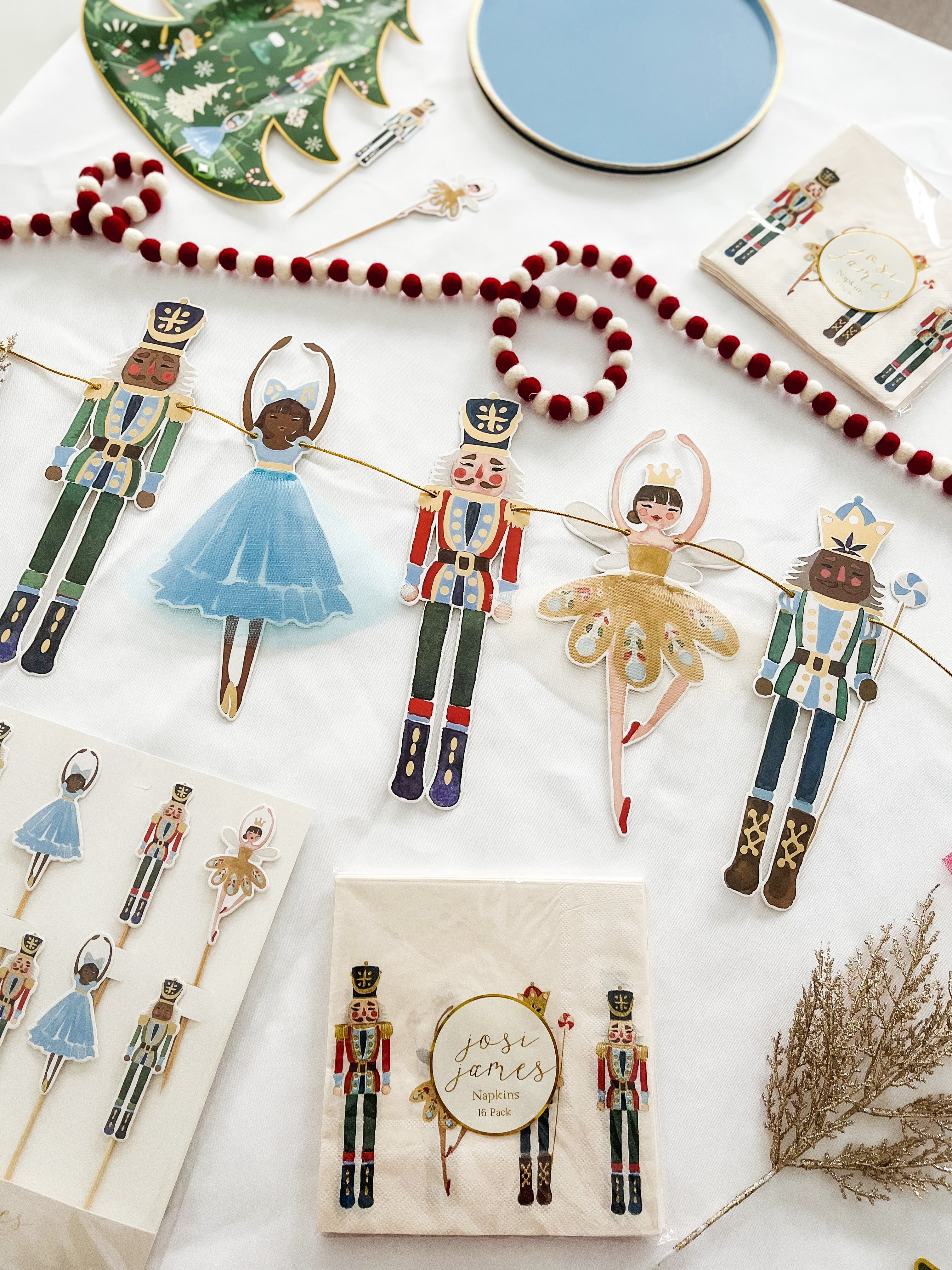 Nutcracker Christmas Cupcake Toppers