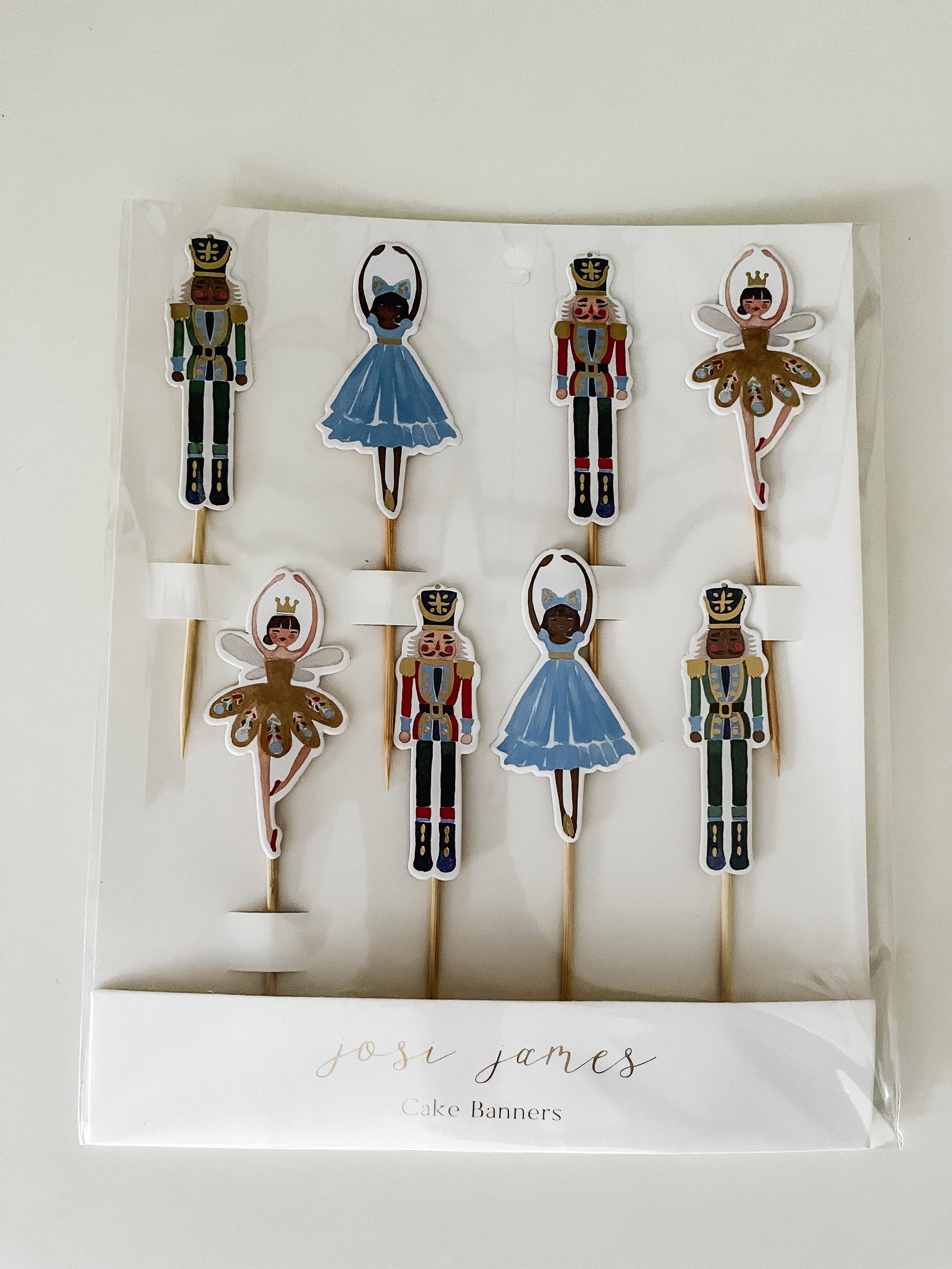 Nutcracker Christmas Cupcake Toppers