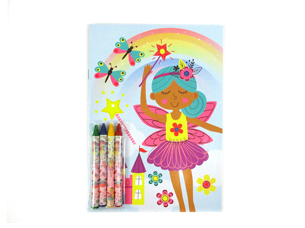 Magic Fairies Coloring Books With Crayons Party Favors - Set Of 6 Or 12