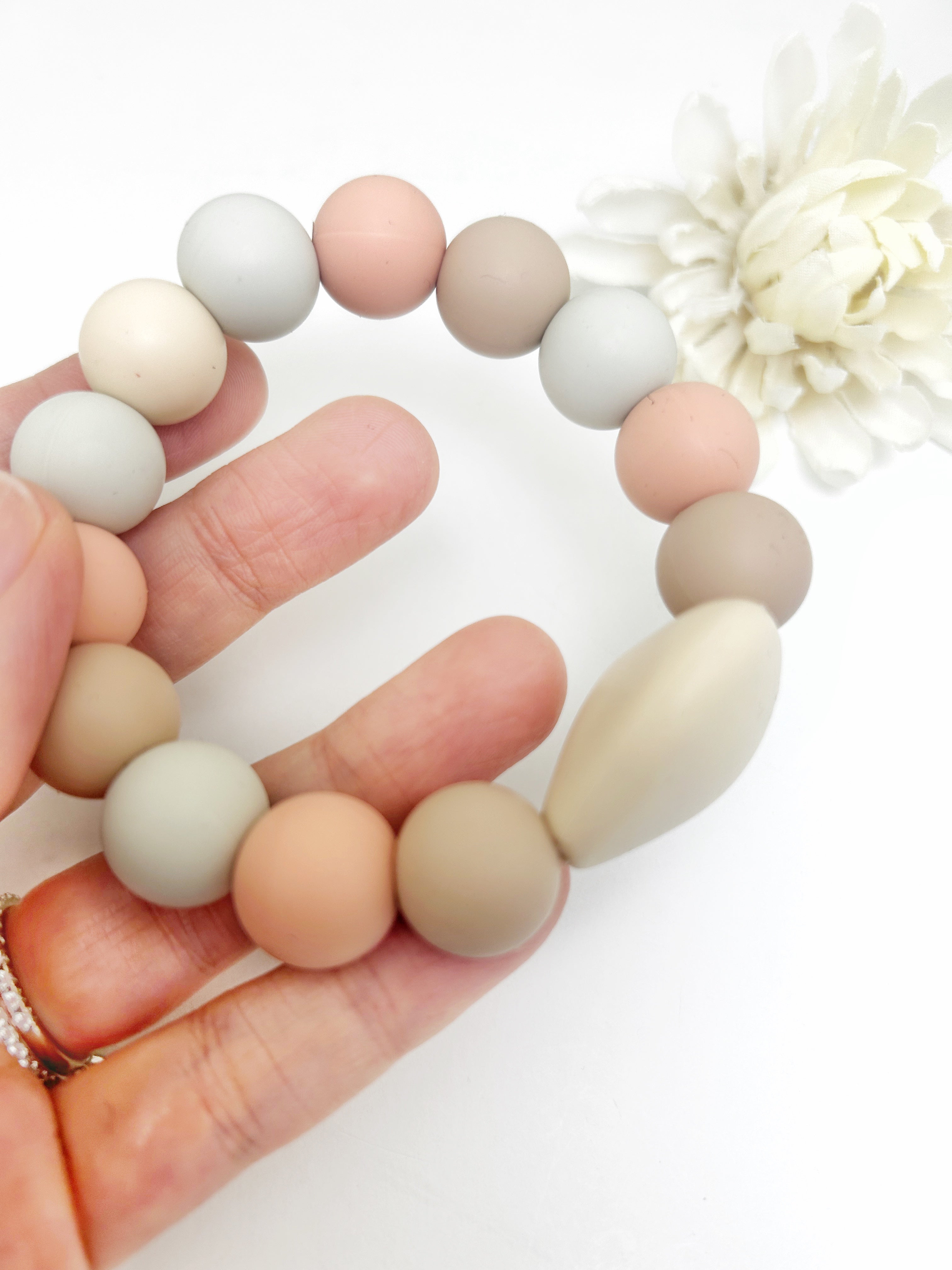 Natural Teething Ring: 100% Food Grade Silicone For Safe Teething Relief