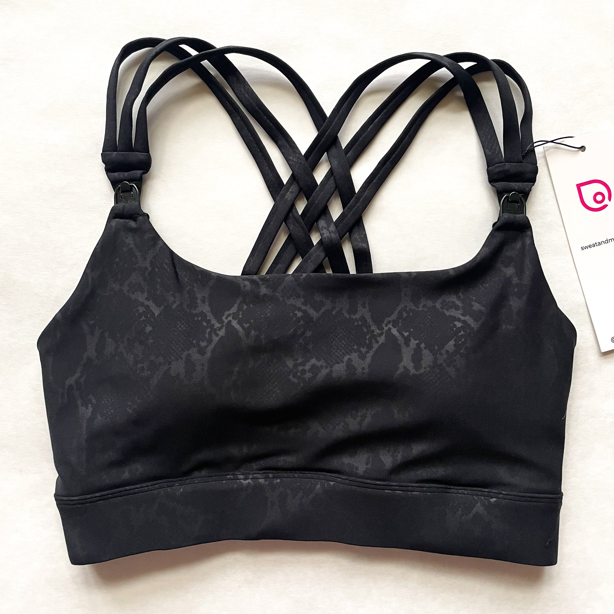 Chloé 4 Running Nursing & Pumping Sports Bra (metallic Snake Noir)