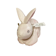 Wooden White Bunny Figurine Decoration