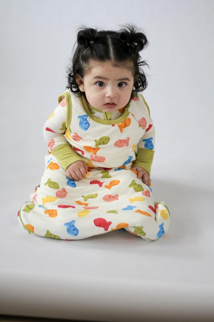 My First Snack Sleep Sack | Cozy Zip-up Baby Wearable Blanket |