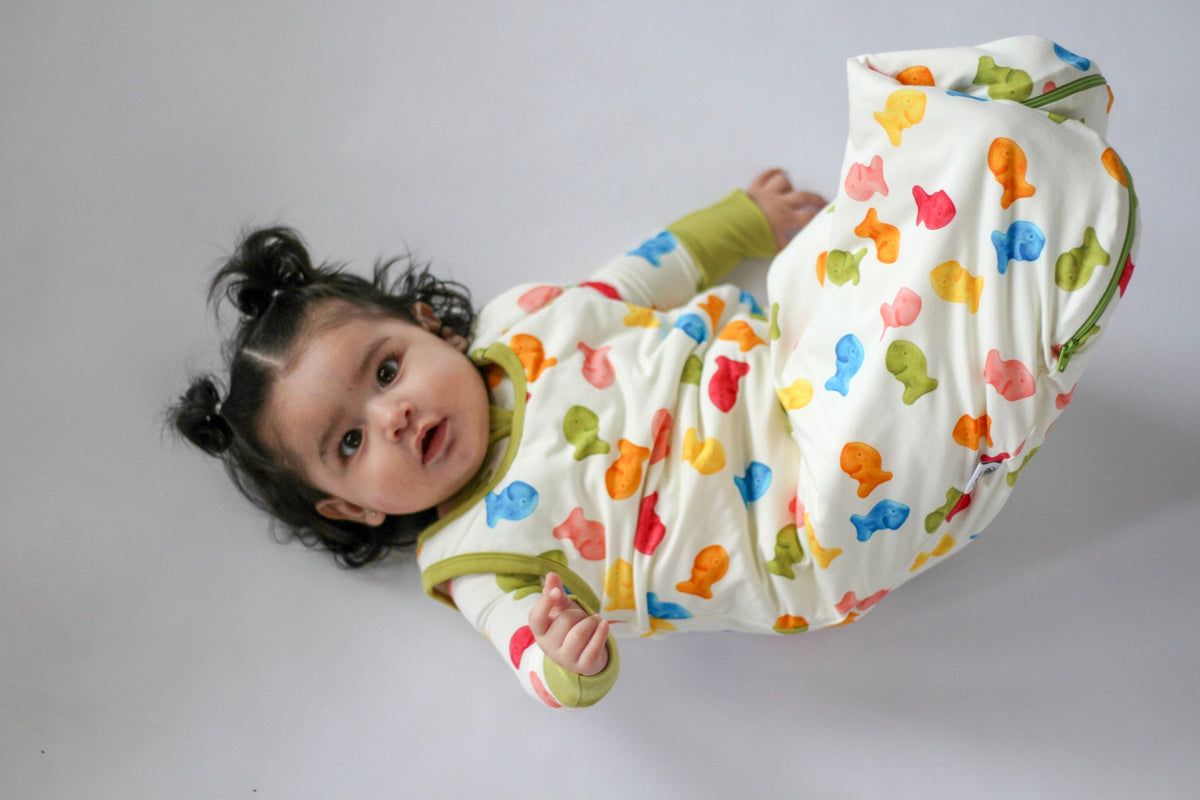 My First Snack Sleep Sack | Cozy Zip-up Baby Wearable Blanket |