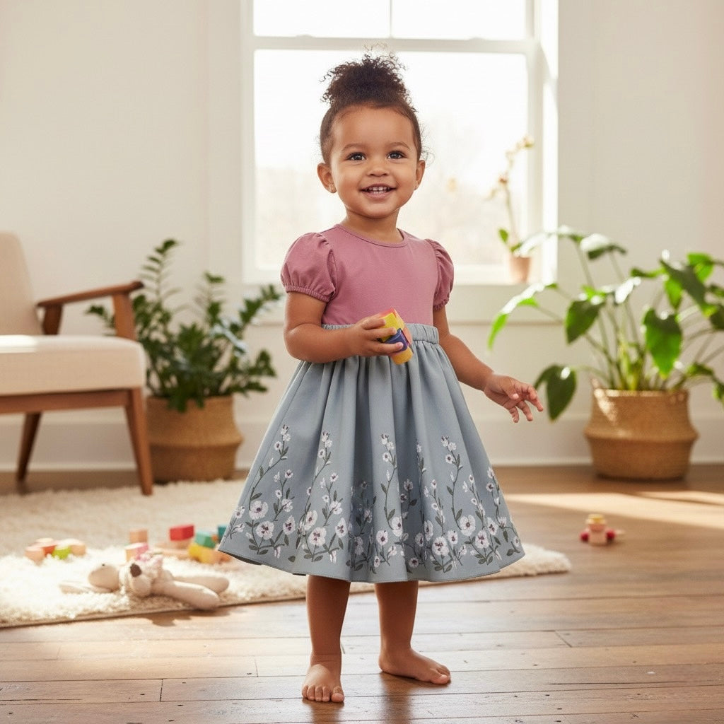 Soft And Breathable Organic Cotton Dress For Girls | Bloom