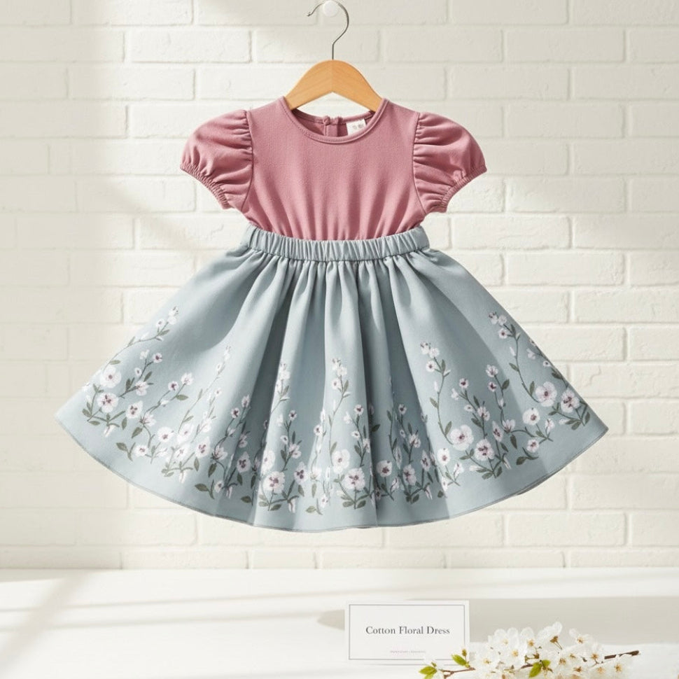 Soft And Breathable Organic Cotton Dress For Girls | Bloom