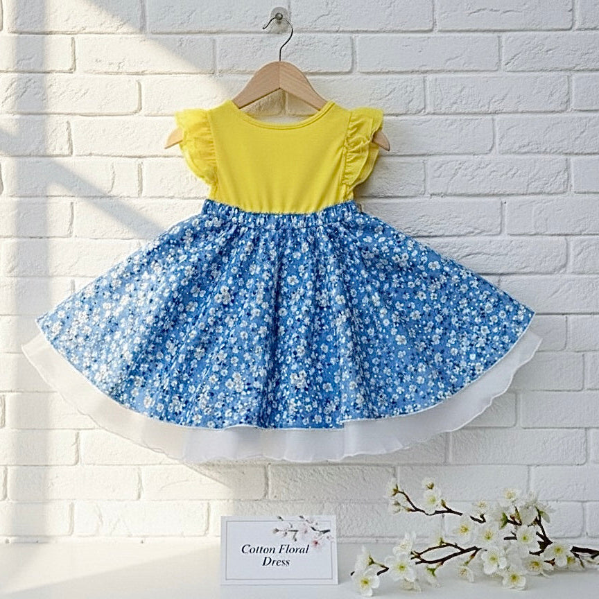 Blossom Organic Cotton Toddler Dress – Everyday Summer Dress For Girls