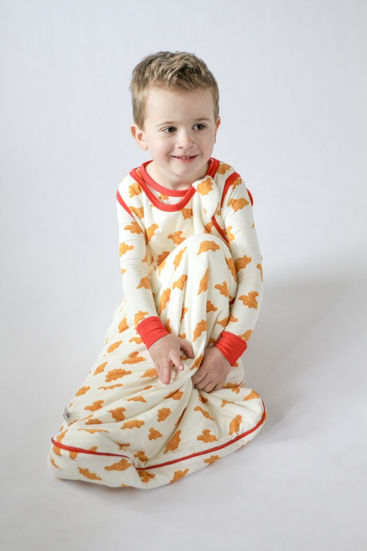 My First Roar Dinosaur Chicken Nugget Bamboo Pajamas | Kids 18m–5t