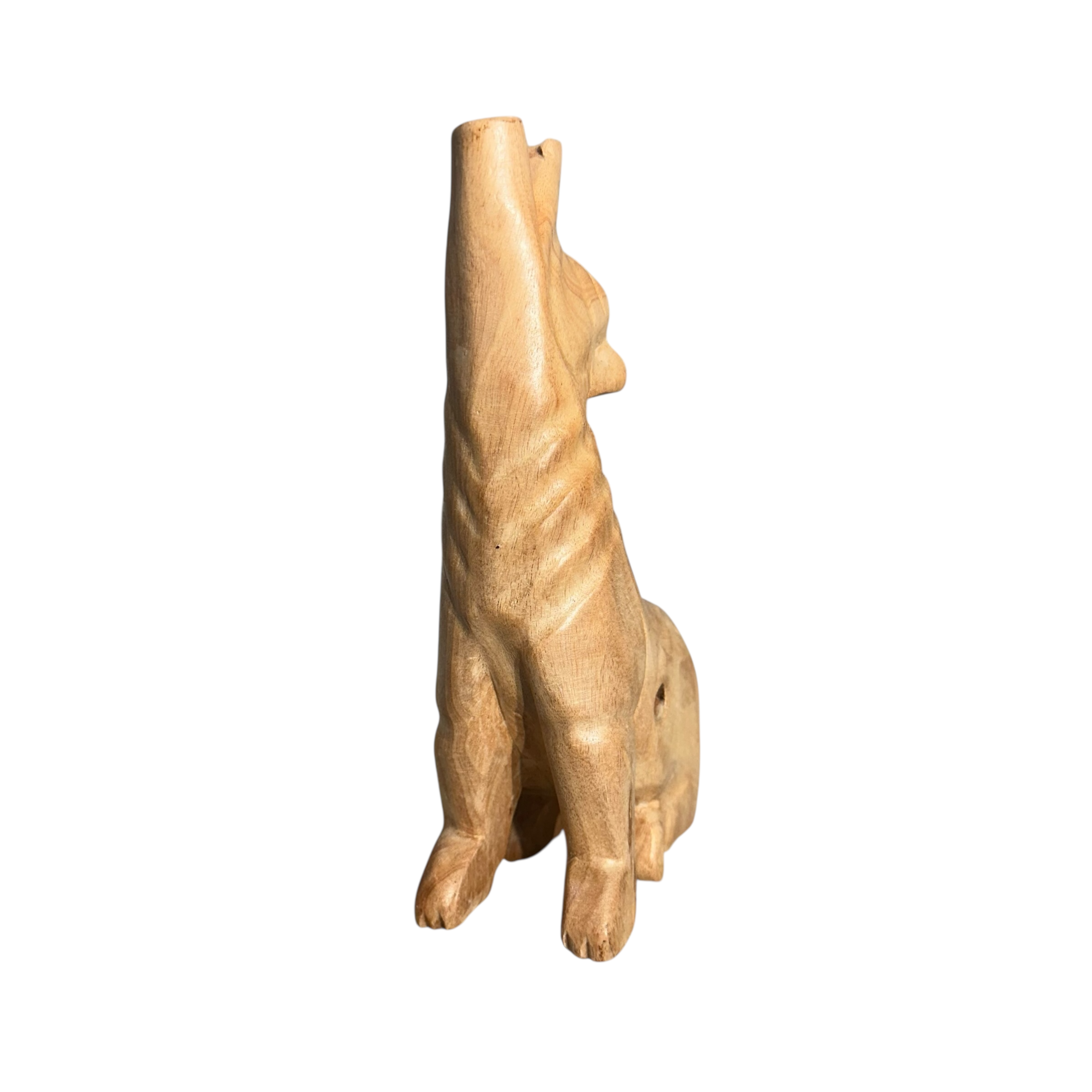 8" Nature Wooden Wolf Musical Whistle Instrument