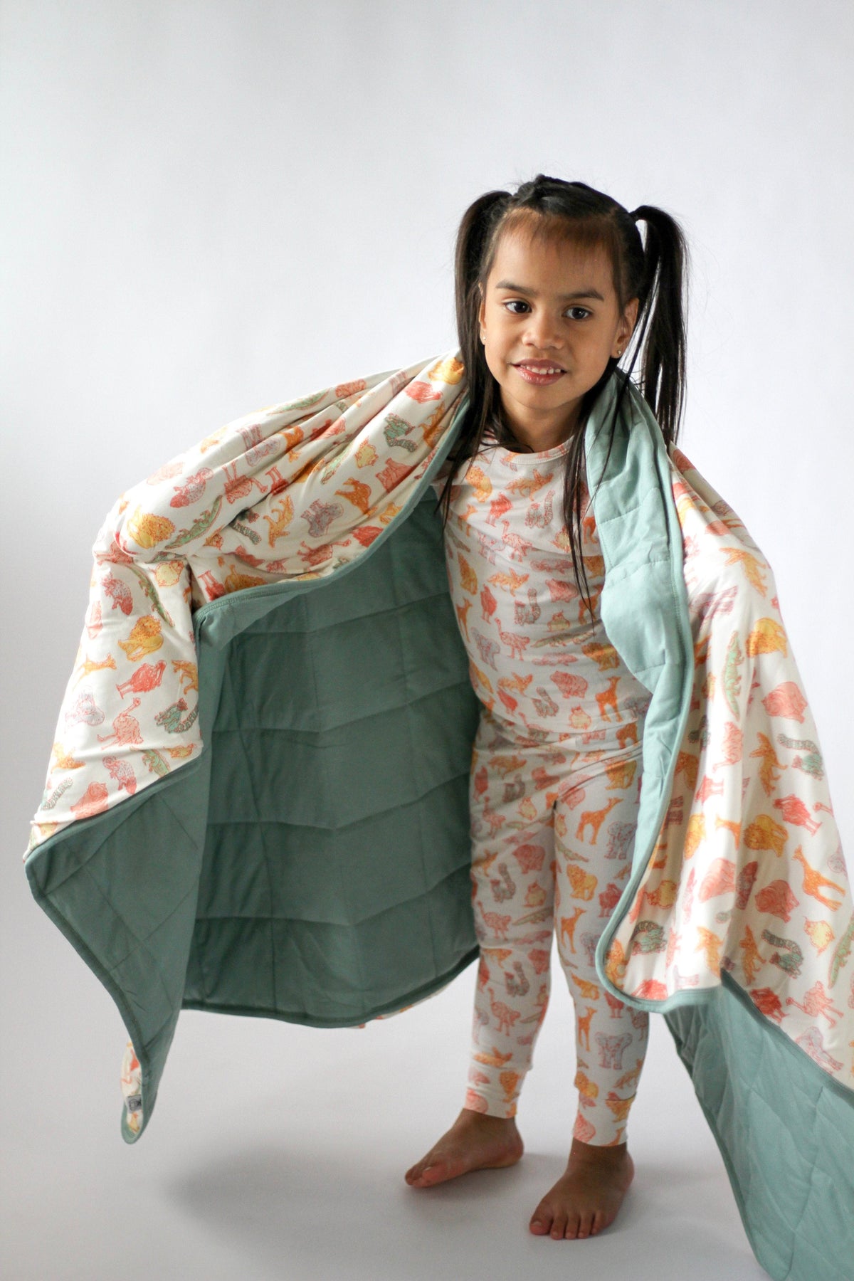 My First Zoo Trip-toddler Bamboo Blanket – Soft, Warm & Reversible
