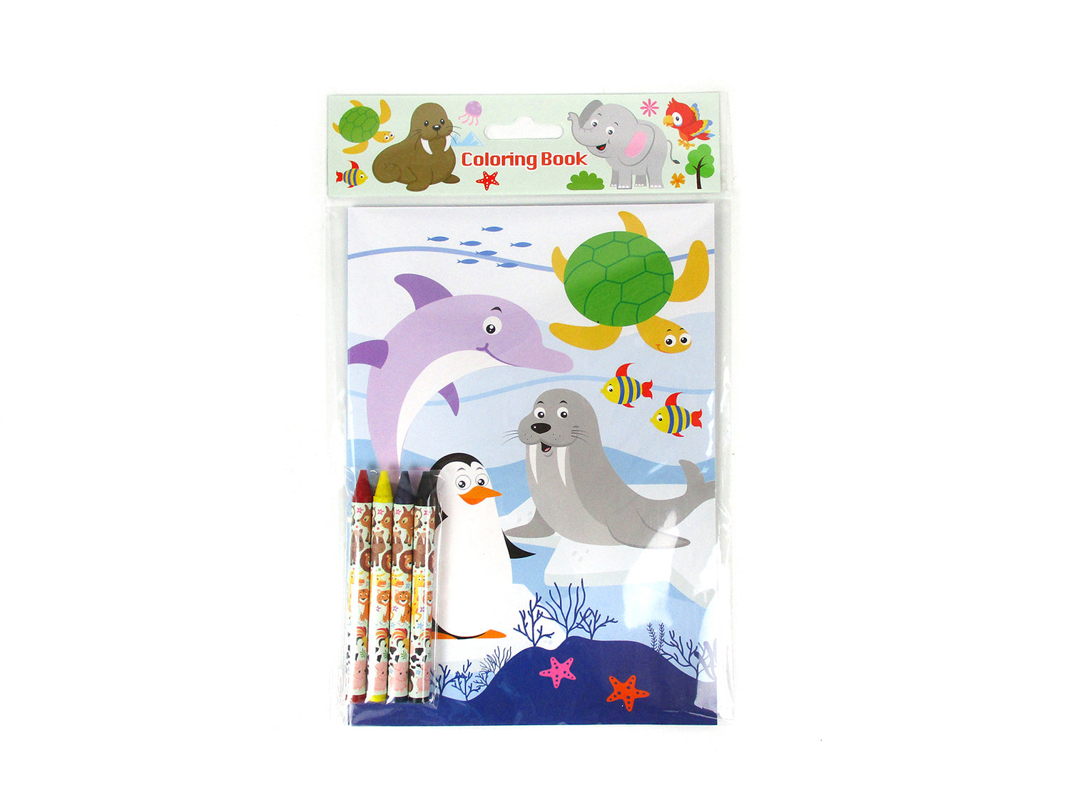 Animal Coloring Books With Crayons Party Favors - Set Of 6 Or 12