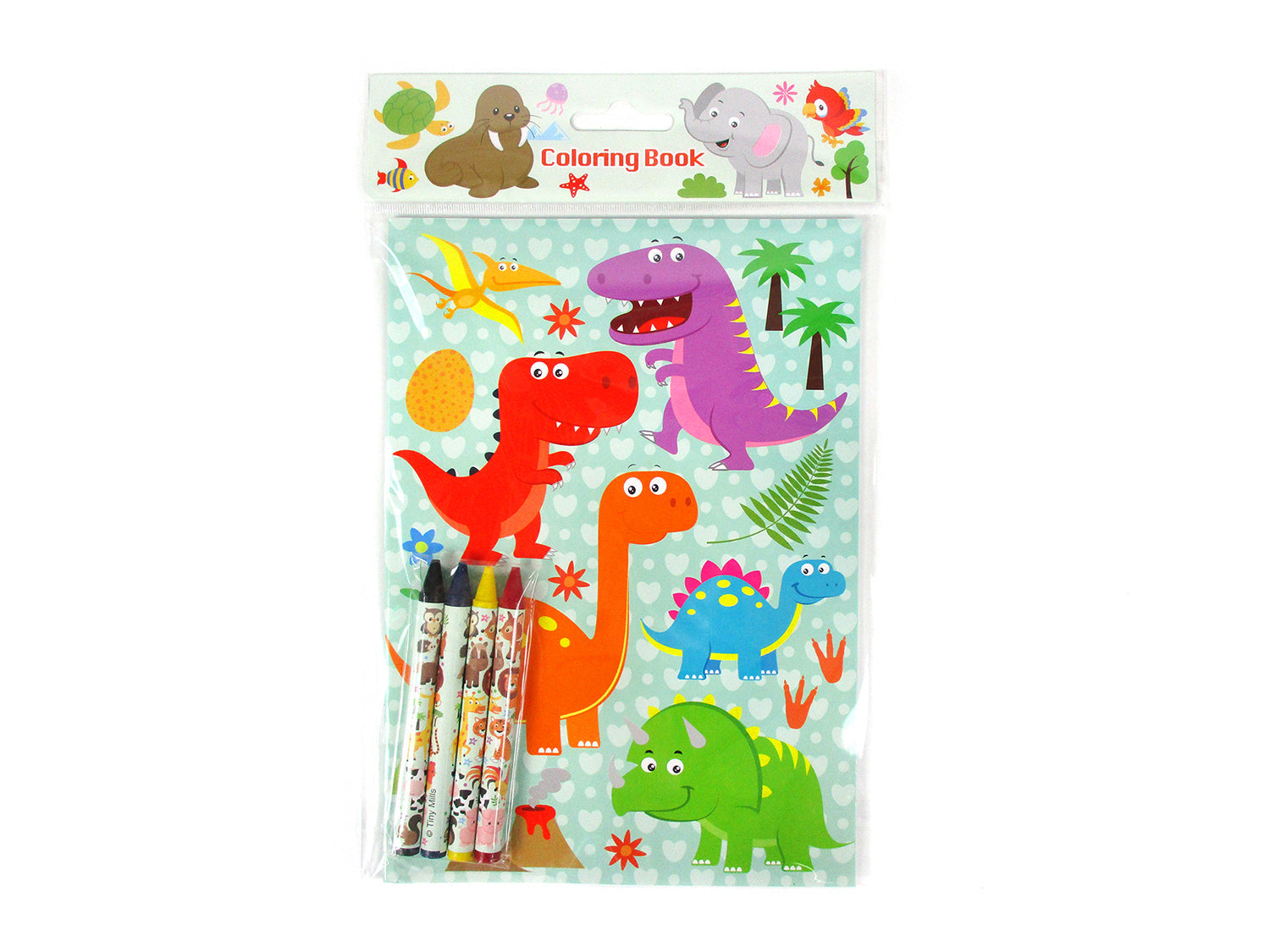 Animal Coloring Books With Crayons Party Favors - Set Of 6 Or 12