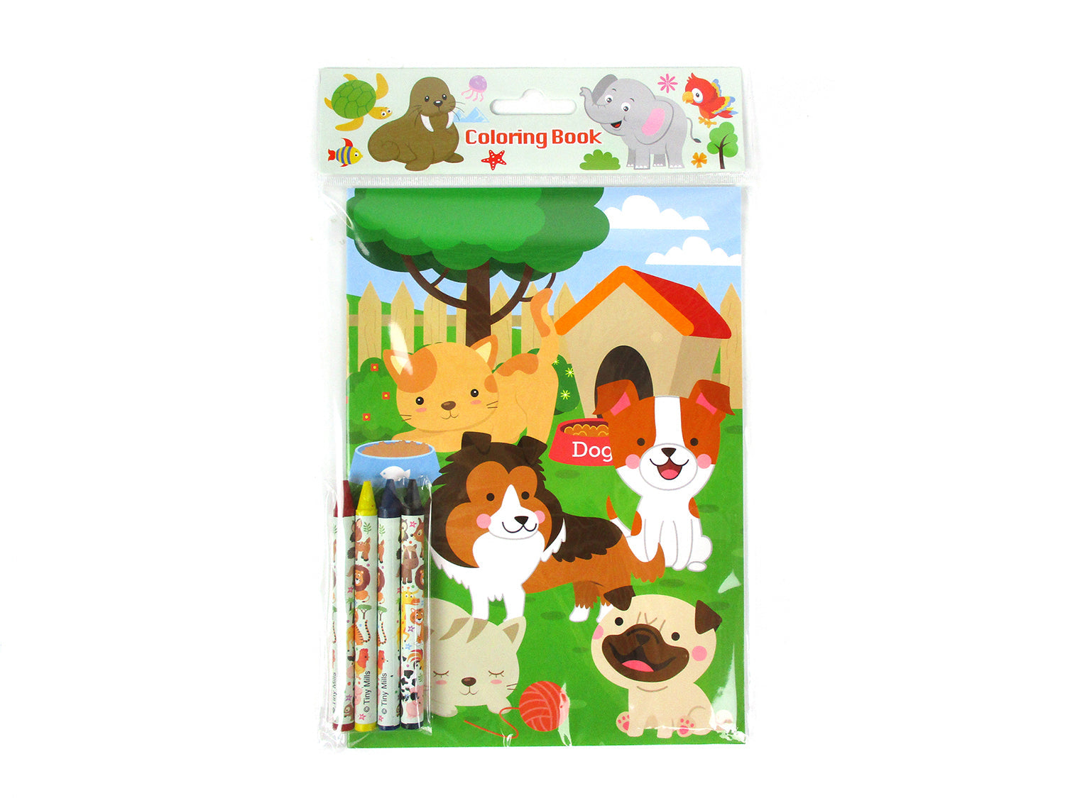 Animal Coloring Books With Crayons Party Favors - Set Of 6 Or 12