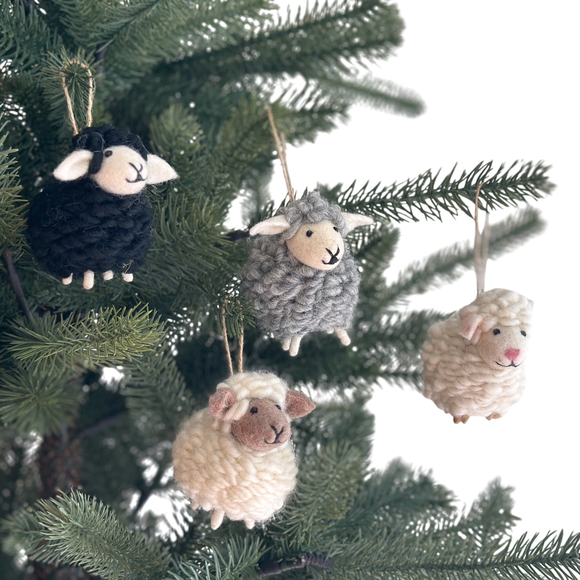 Felt Ornament - Fluffy Sheep