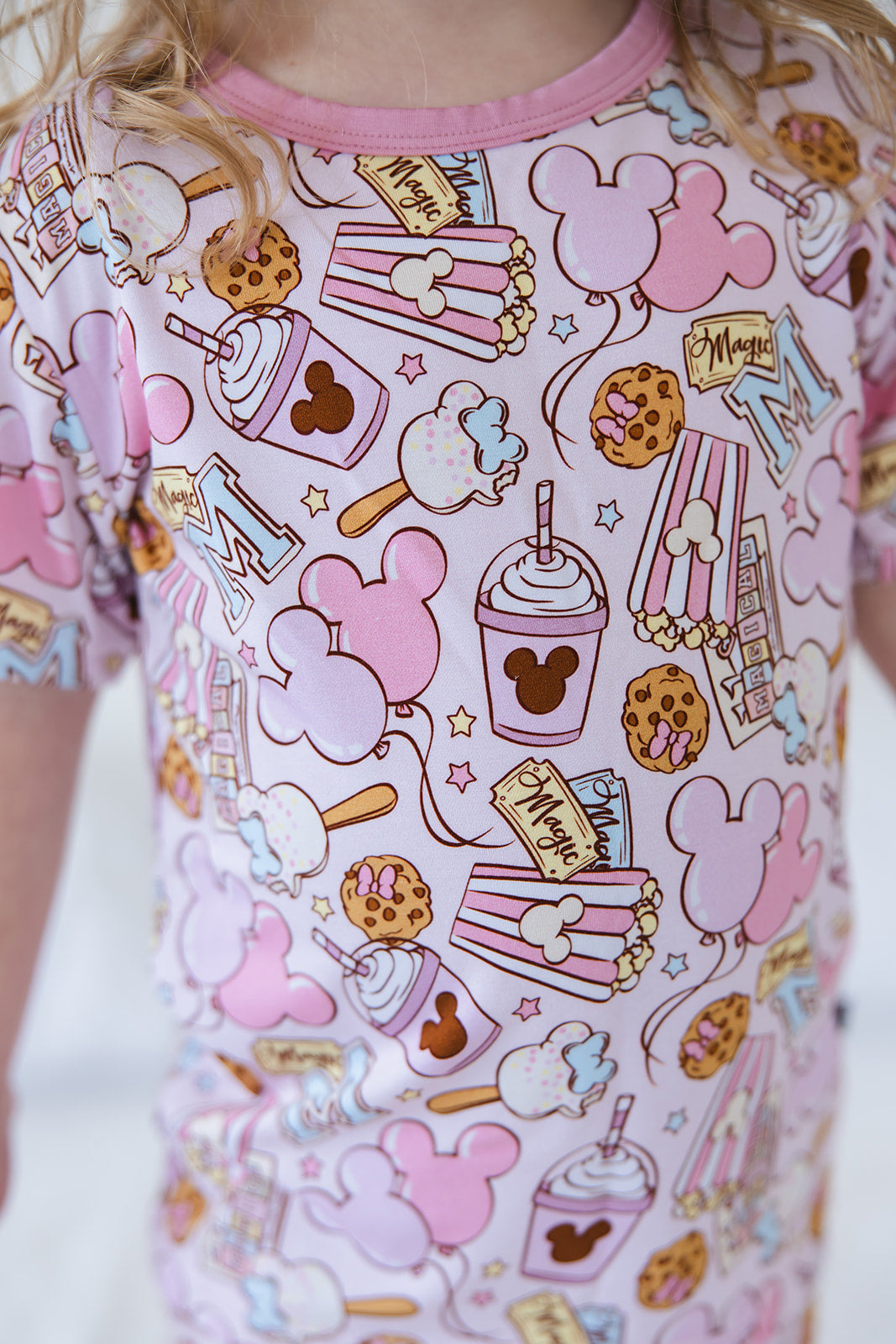 Snacks (pink) - Pocket Short Set