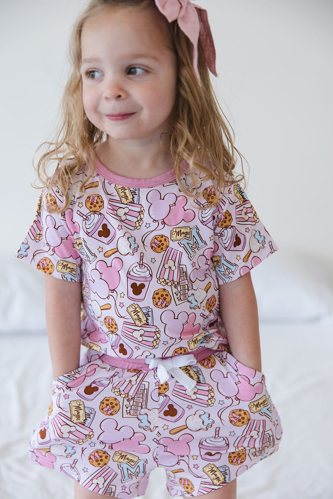 Snacks (pink) - Pocket Short Set