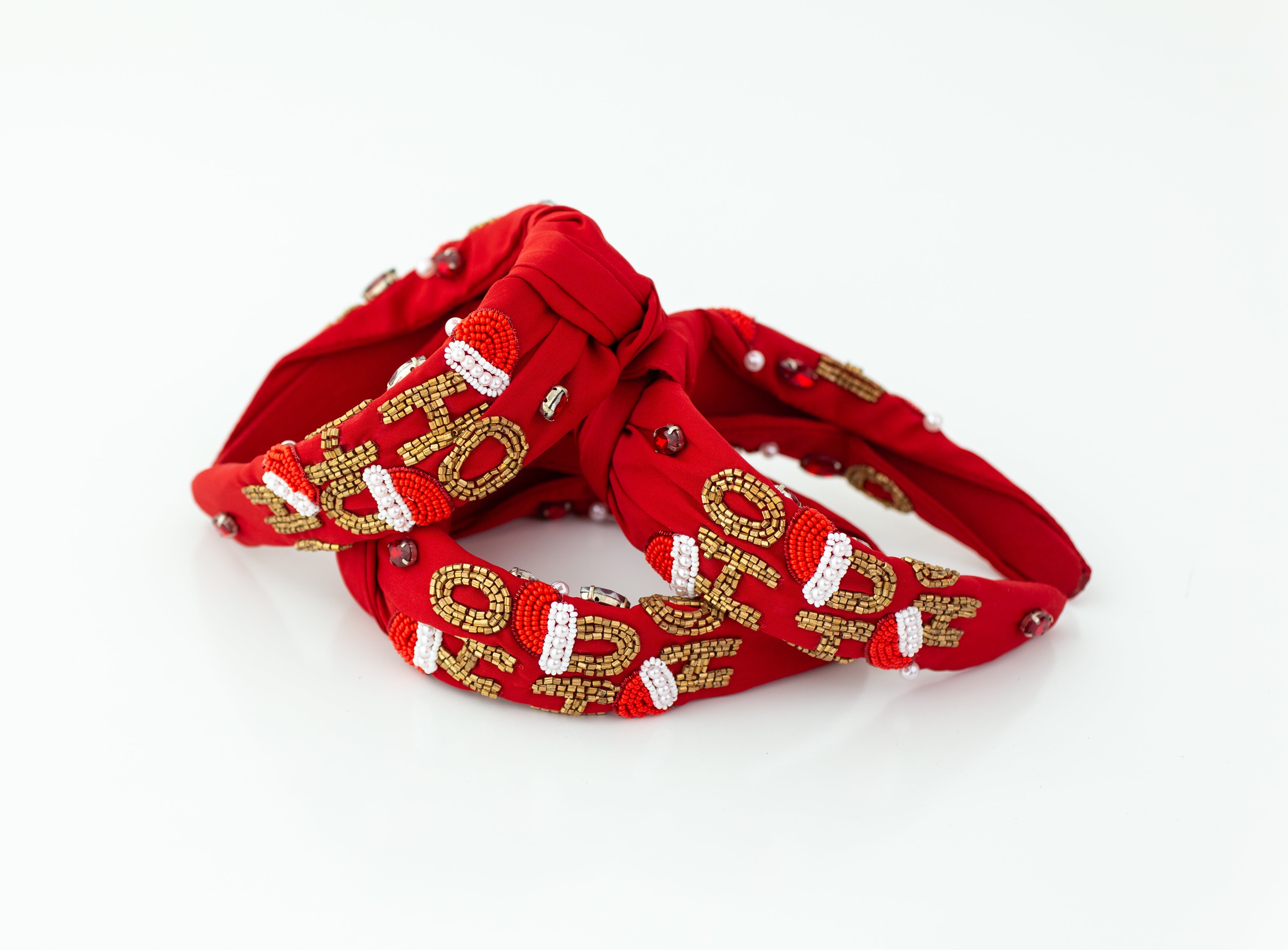 Beaded Headband - Ho Ho Ho