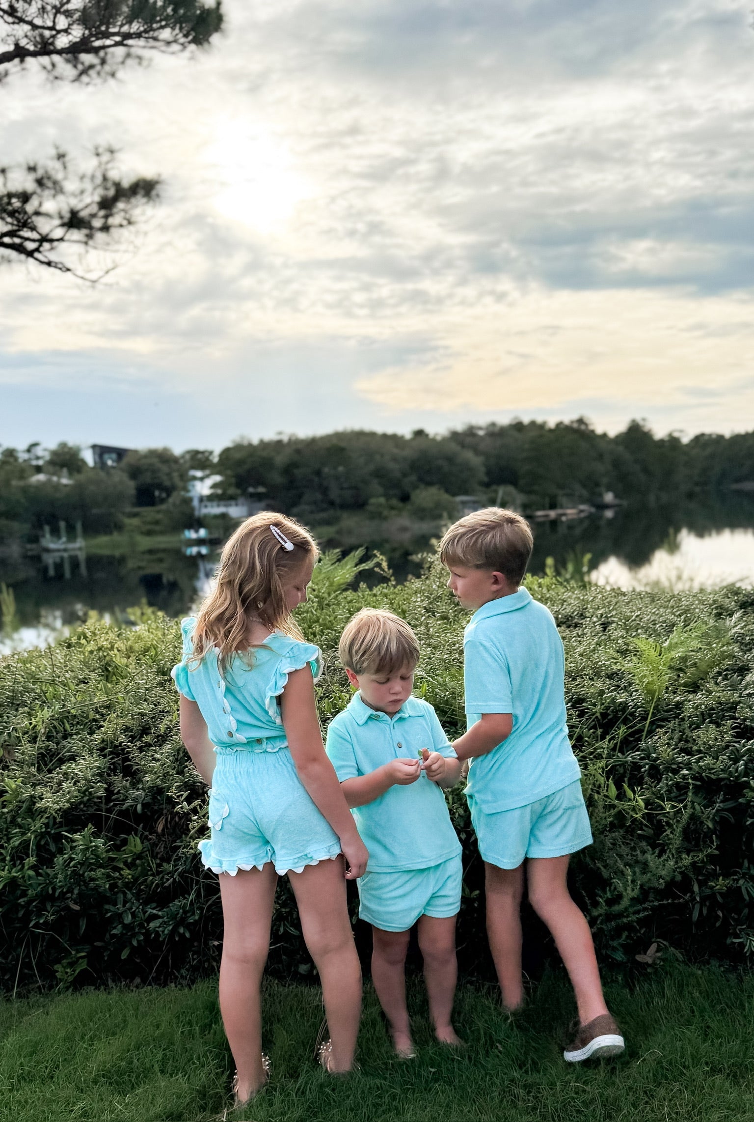 Cotton Candy Blue Terry Set