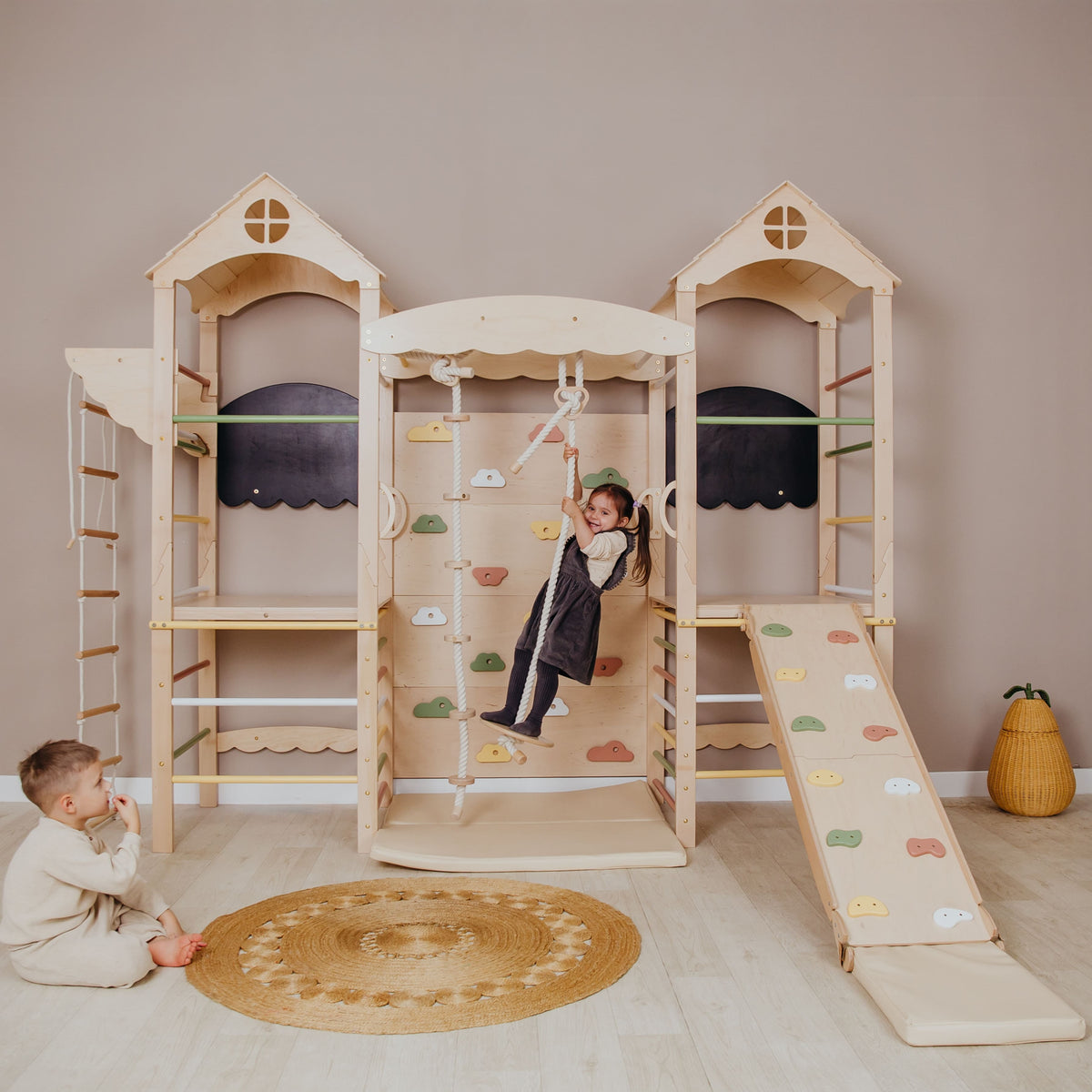 Large Kids Indoor Playground, Complete Playspace For Kids