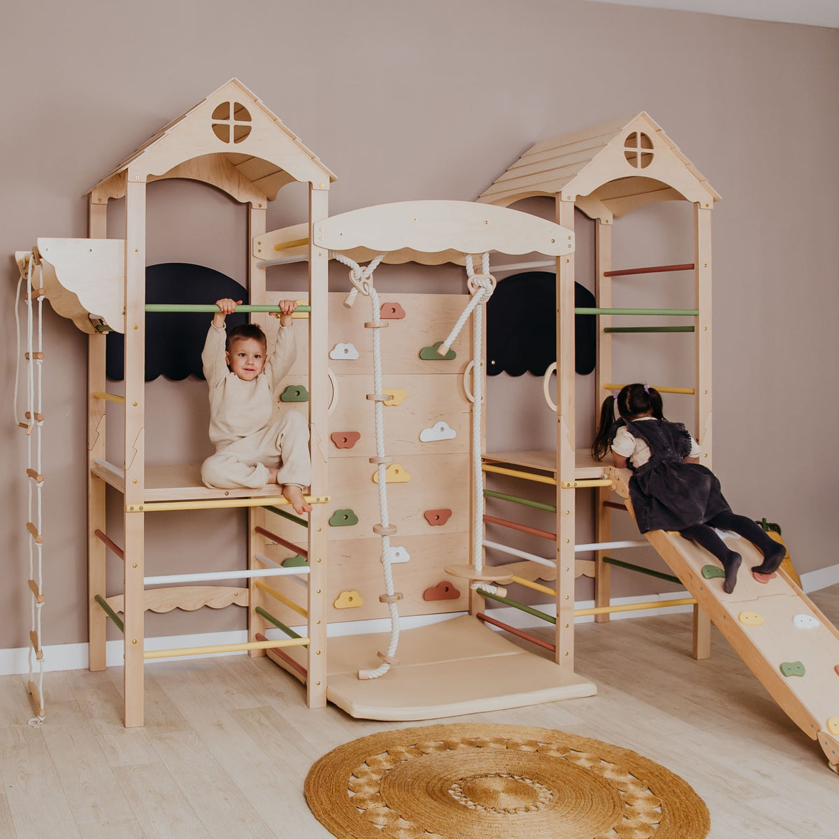 Large Kids Indoor Playground, Complete Playspace For Kids