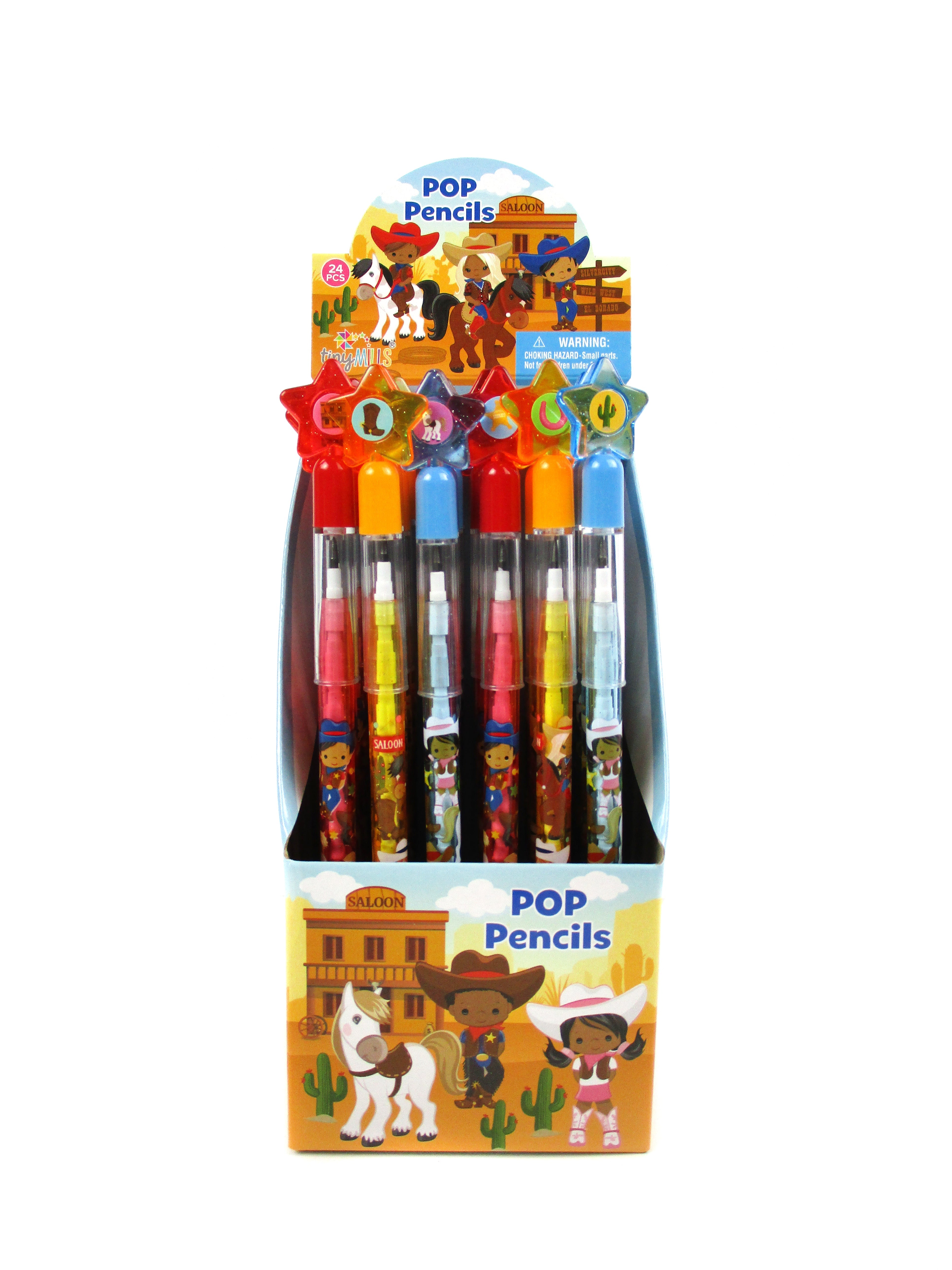 Western Black Cowboy Cowgirl Multi Point Pencils
