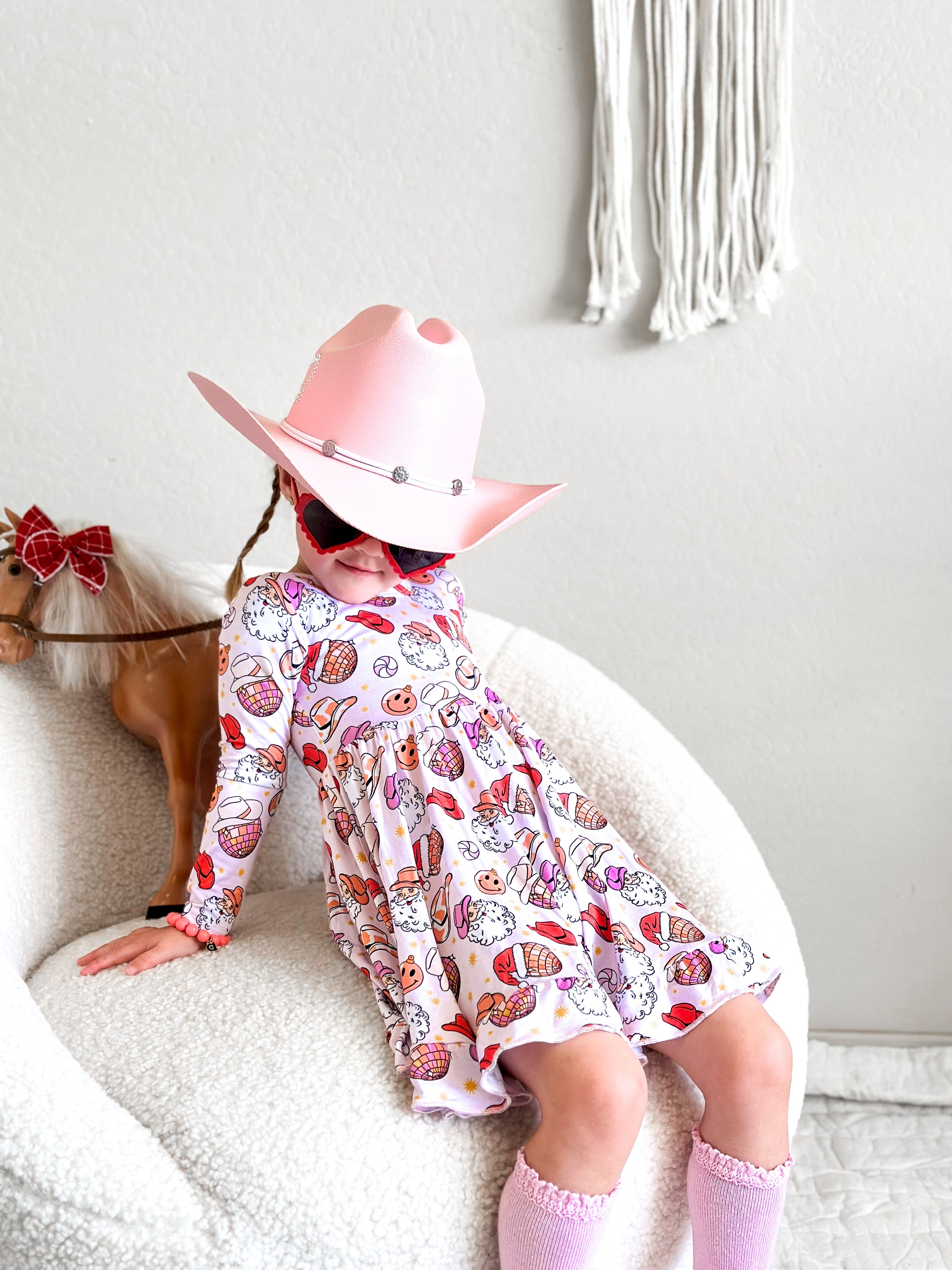 Cowgirl Claus Dream Ruffle Dress