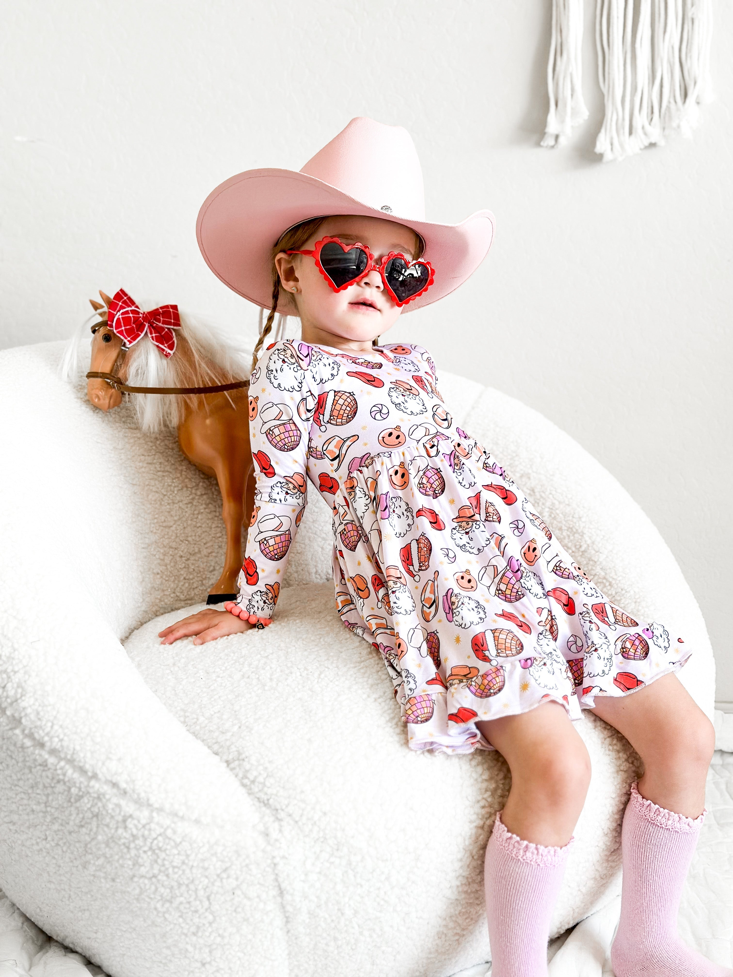 Cowgirl Claus Dream Ruffle Dress