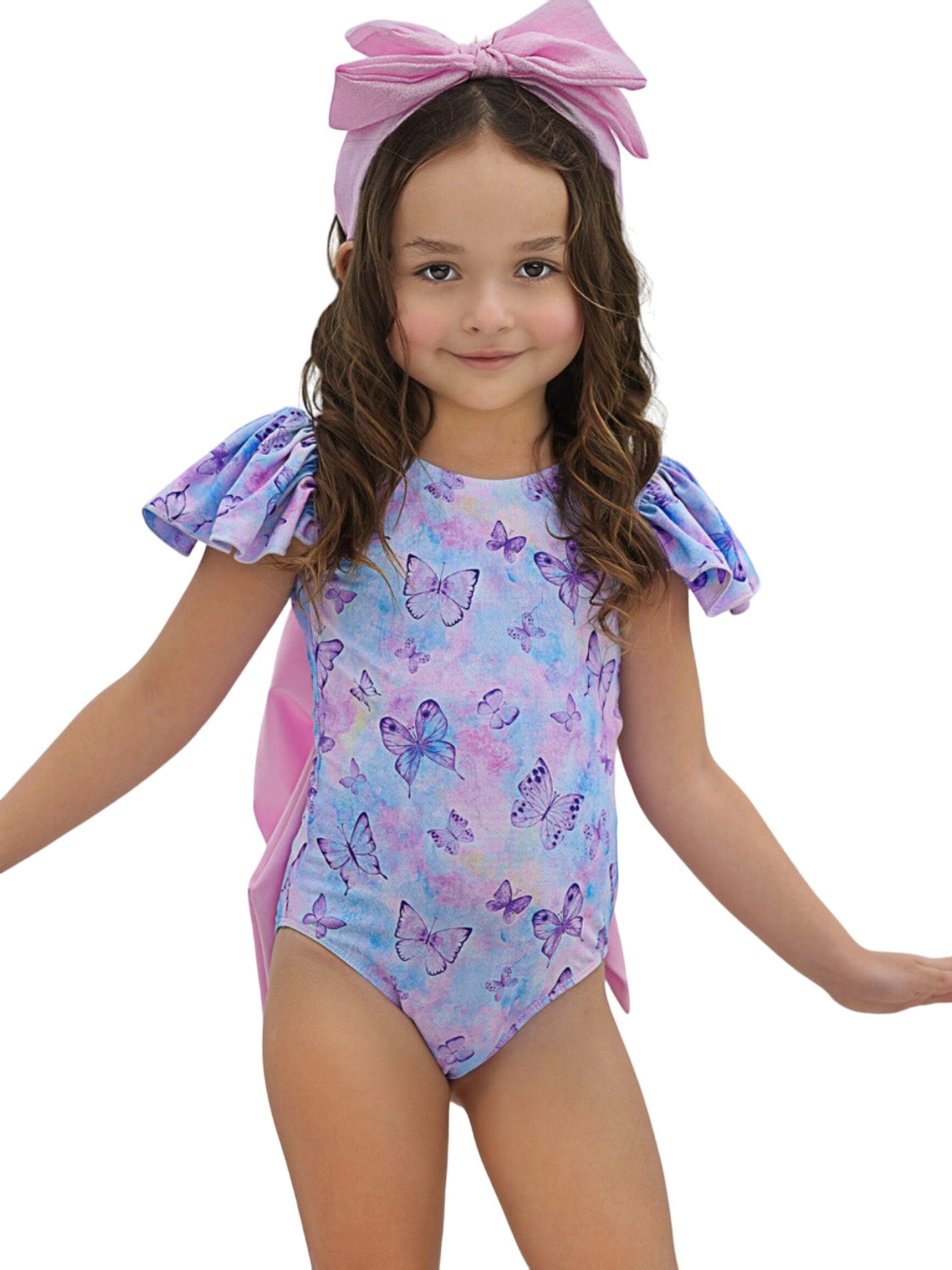 Butterfly Dreams Flutter Sleeve One Piece Swimsuit