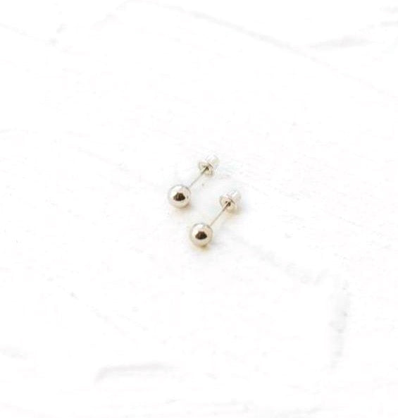 Small White Gold Studs